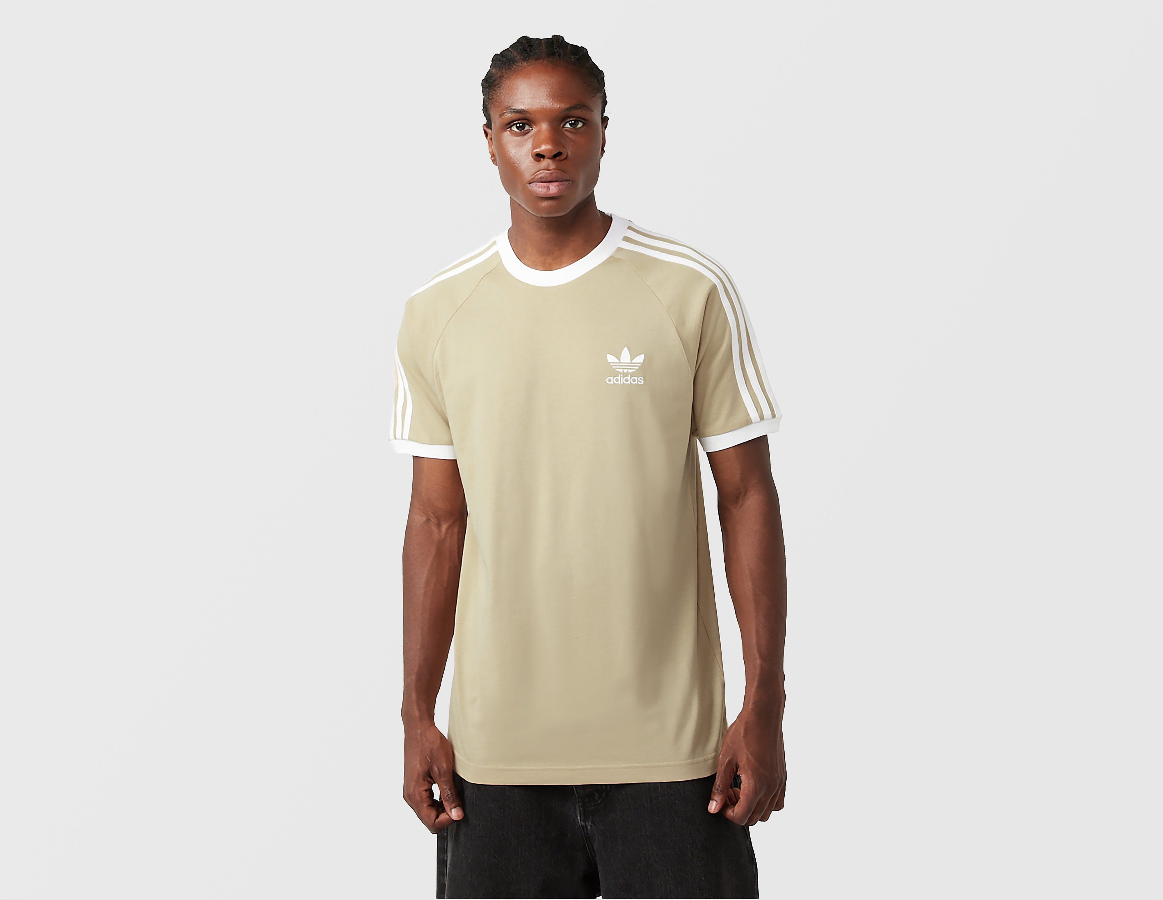 Adidas Originals Adicolor Classics 3-Stripes T-Shirt, Ecru Tint