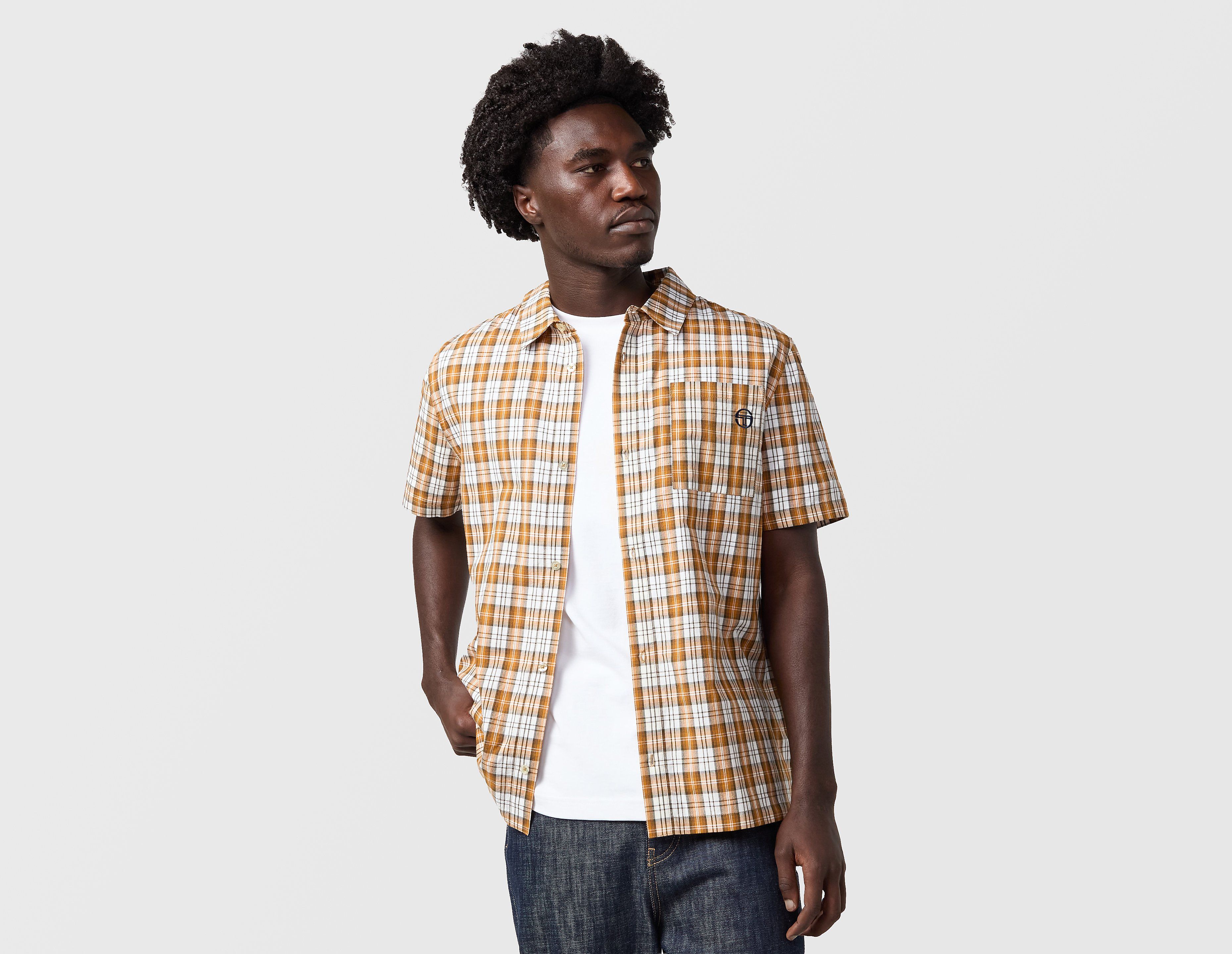 Sergio Tacchini Ben Short Sleeve Shirt, marrón