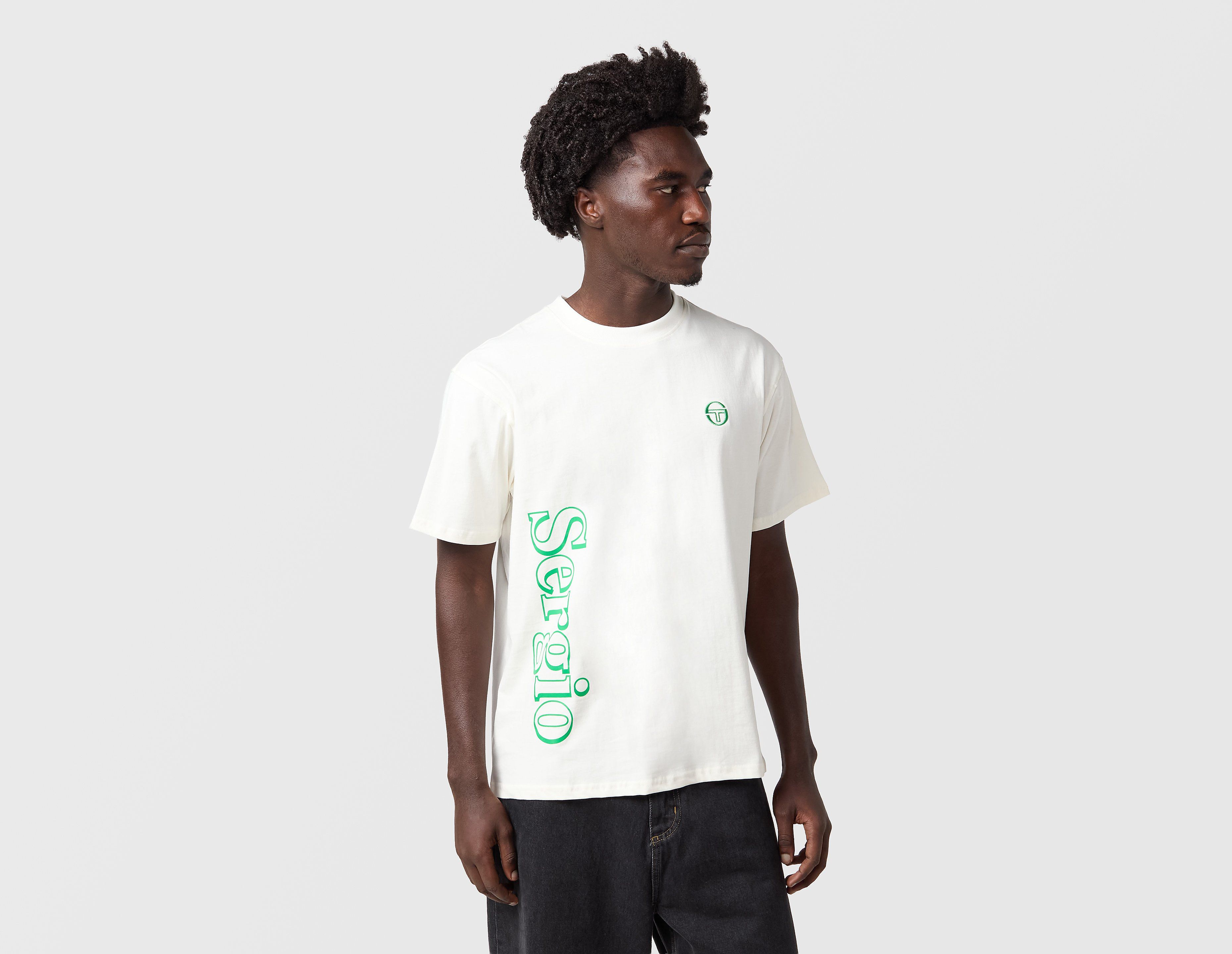 Sergio Tacchini Furato Vert T-Shirt, blanco