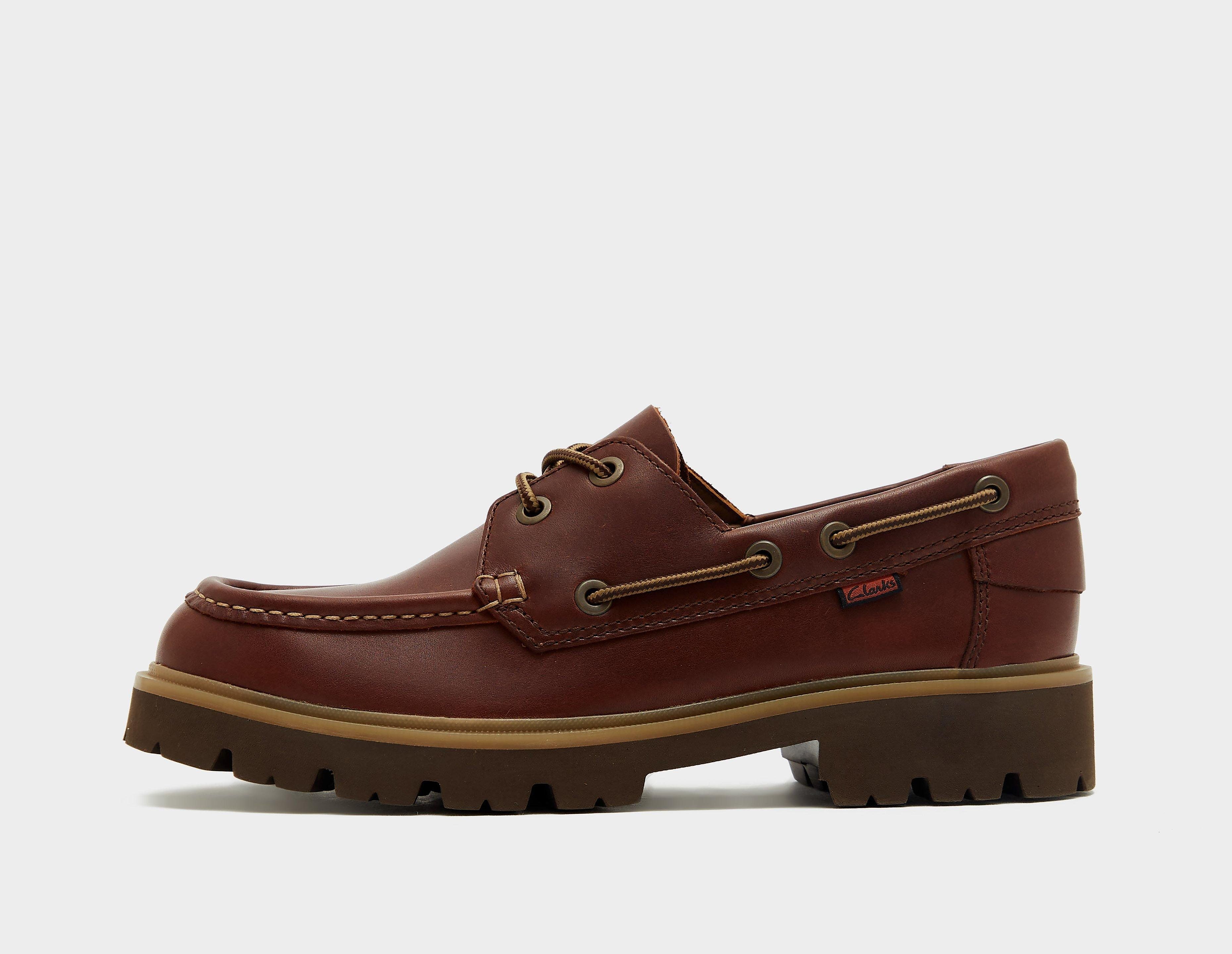 Clarks Originals Cleyhill Boat Shoe, marrón