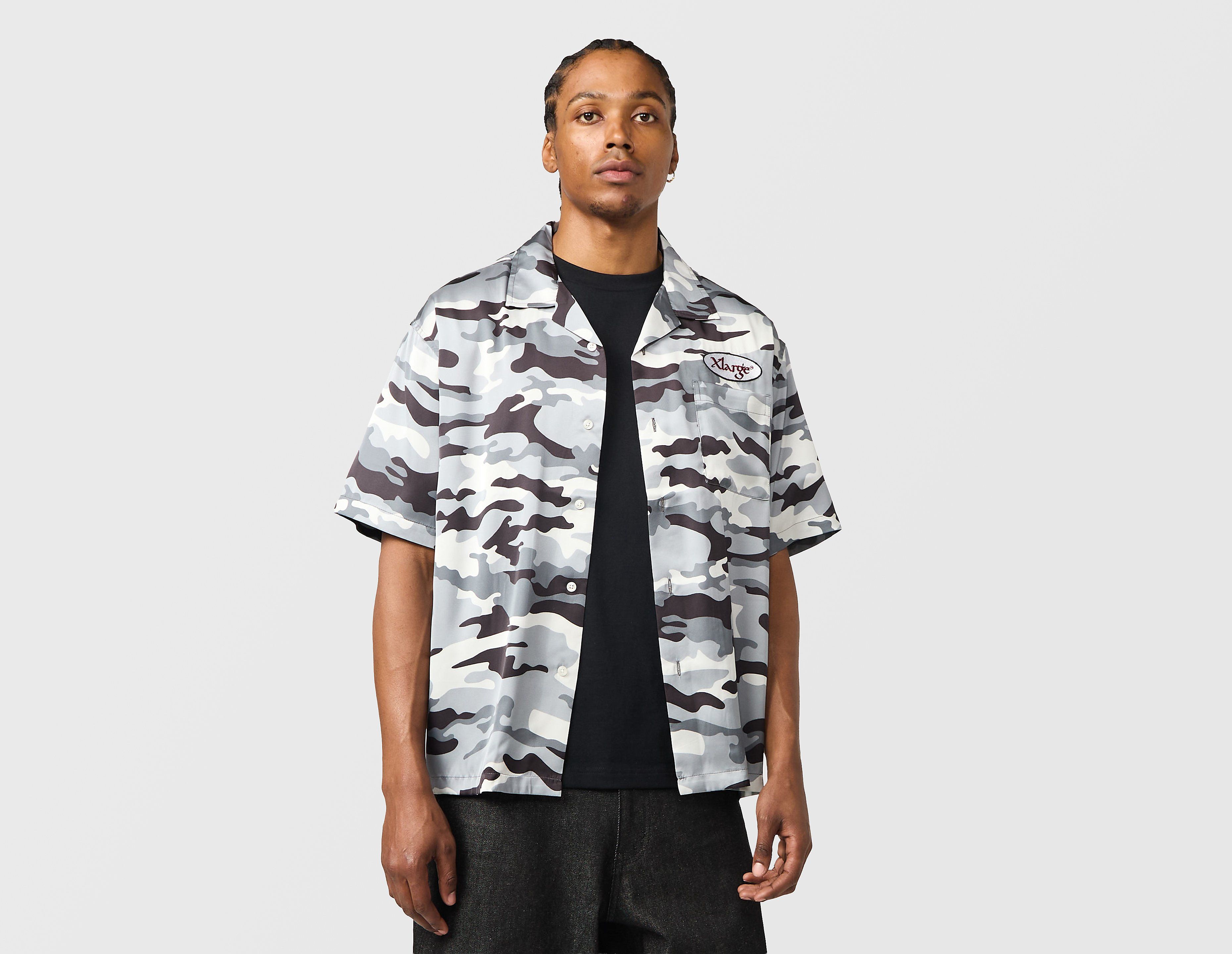 XLARGE Camo Camp Shirt, grijs