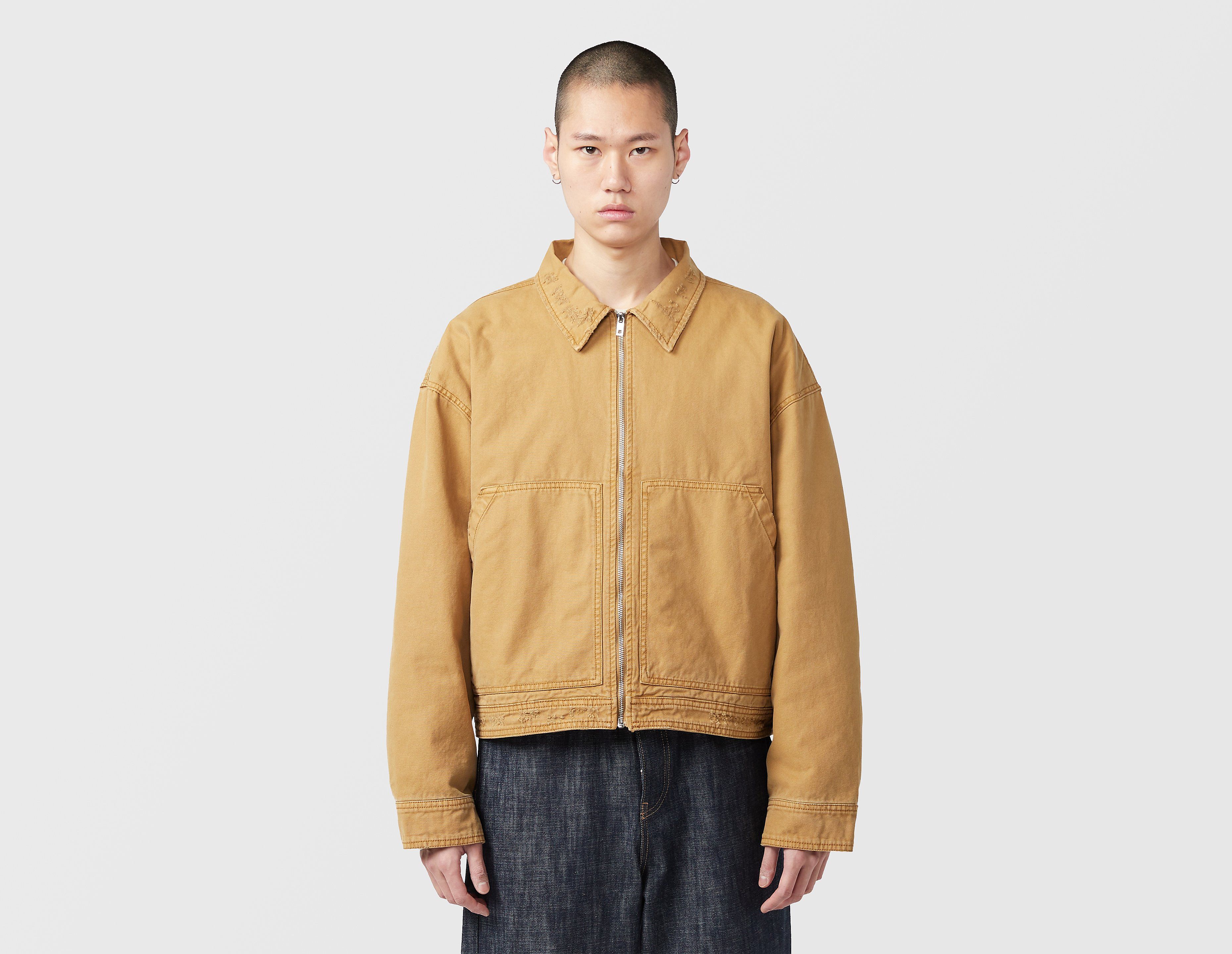 Home Grown Distressed Marker Jacket, marrón