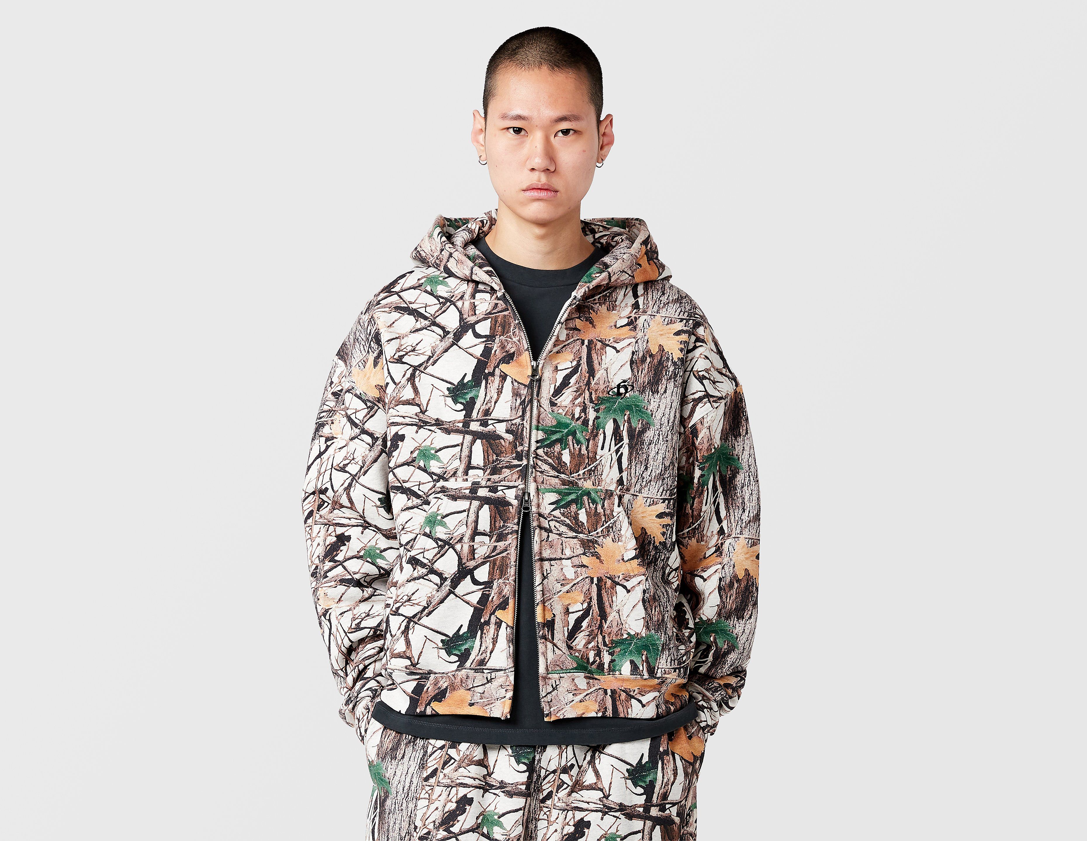 Home Grown Brutal Tree Camo Zip Hoodie, beige