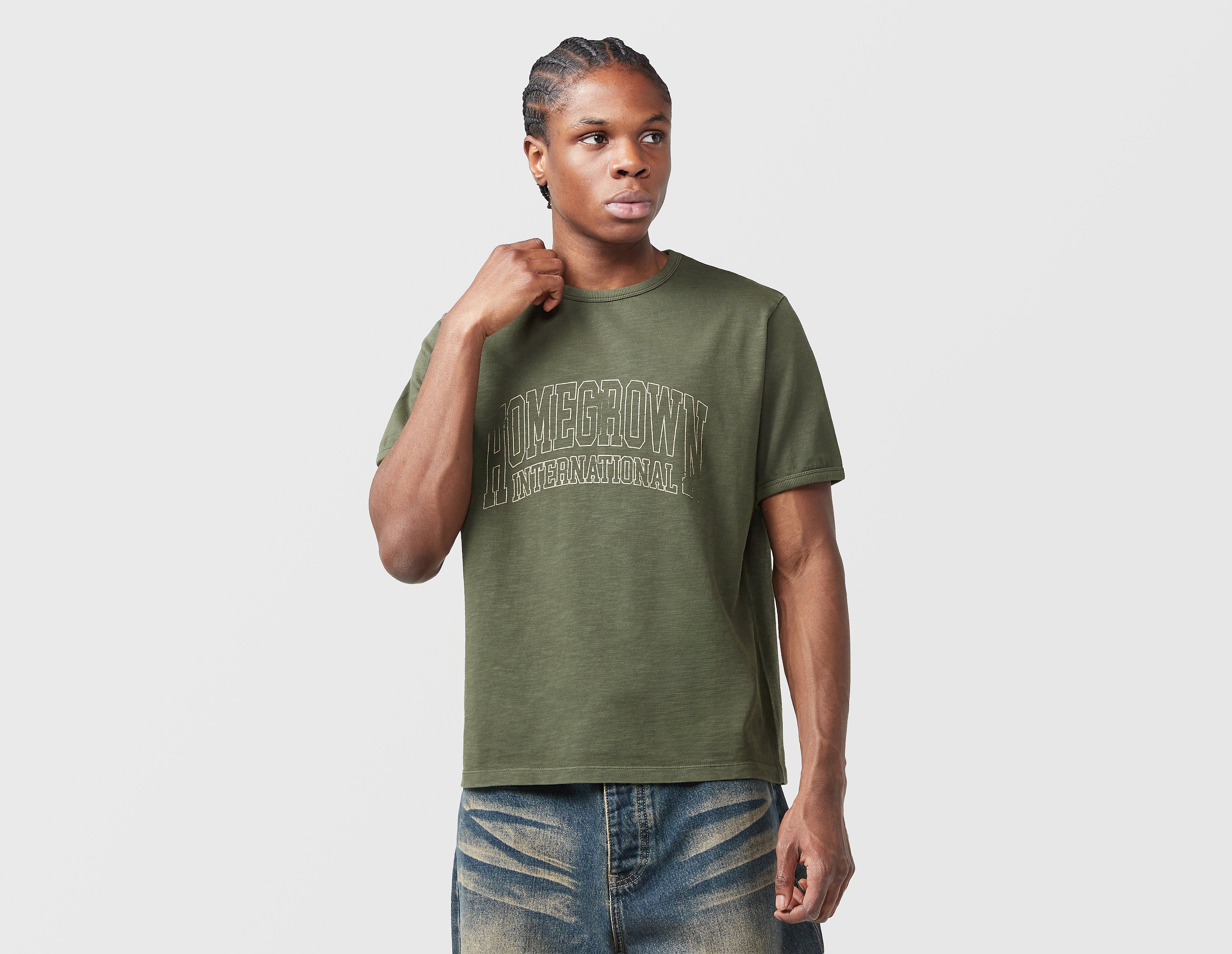 Home Grown International Ringer T-Shirt, verde