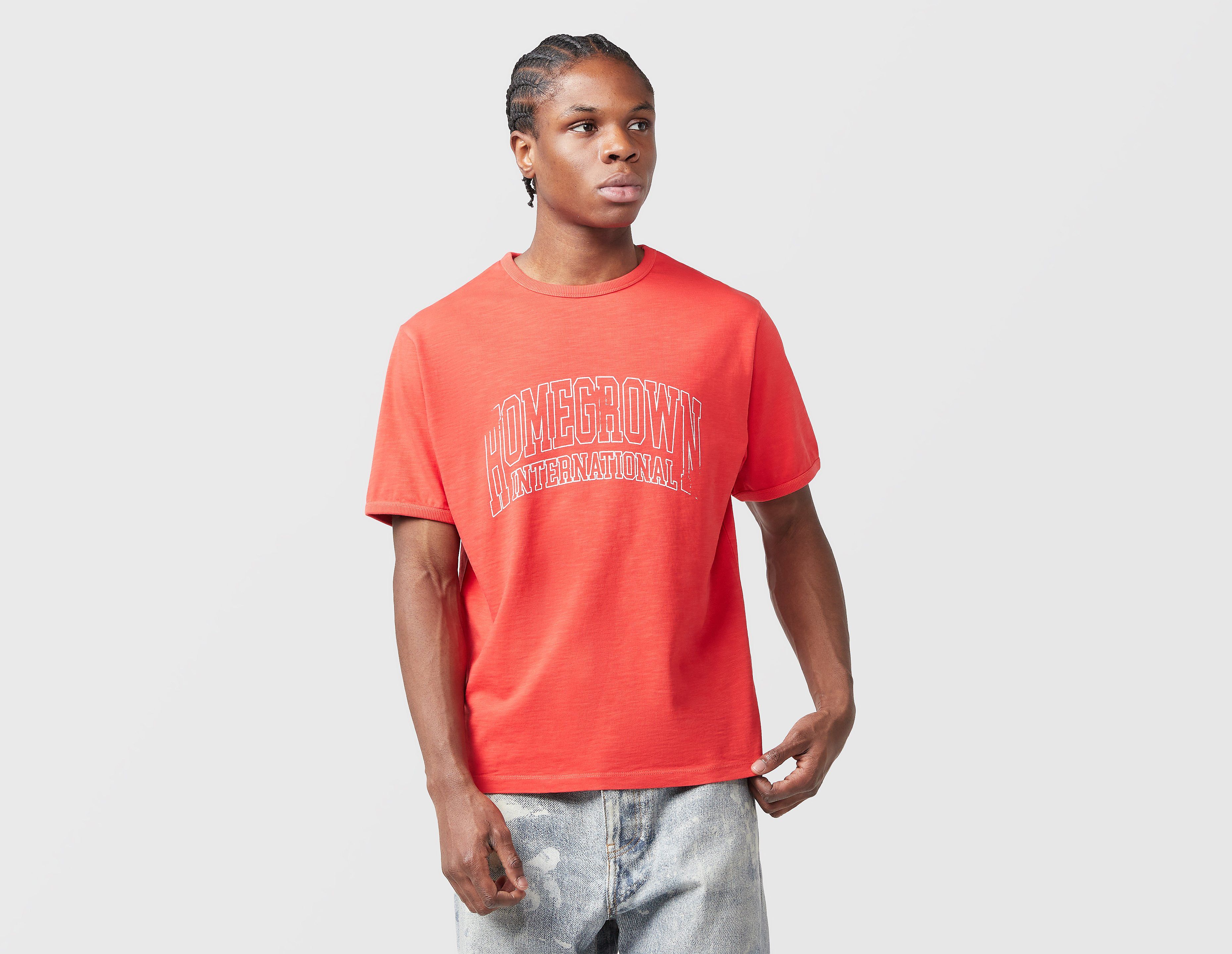Home Grown International Ringer T-Shirt, rojo