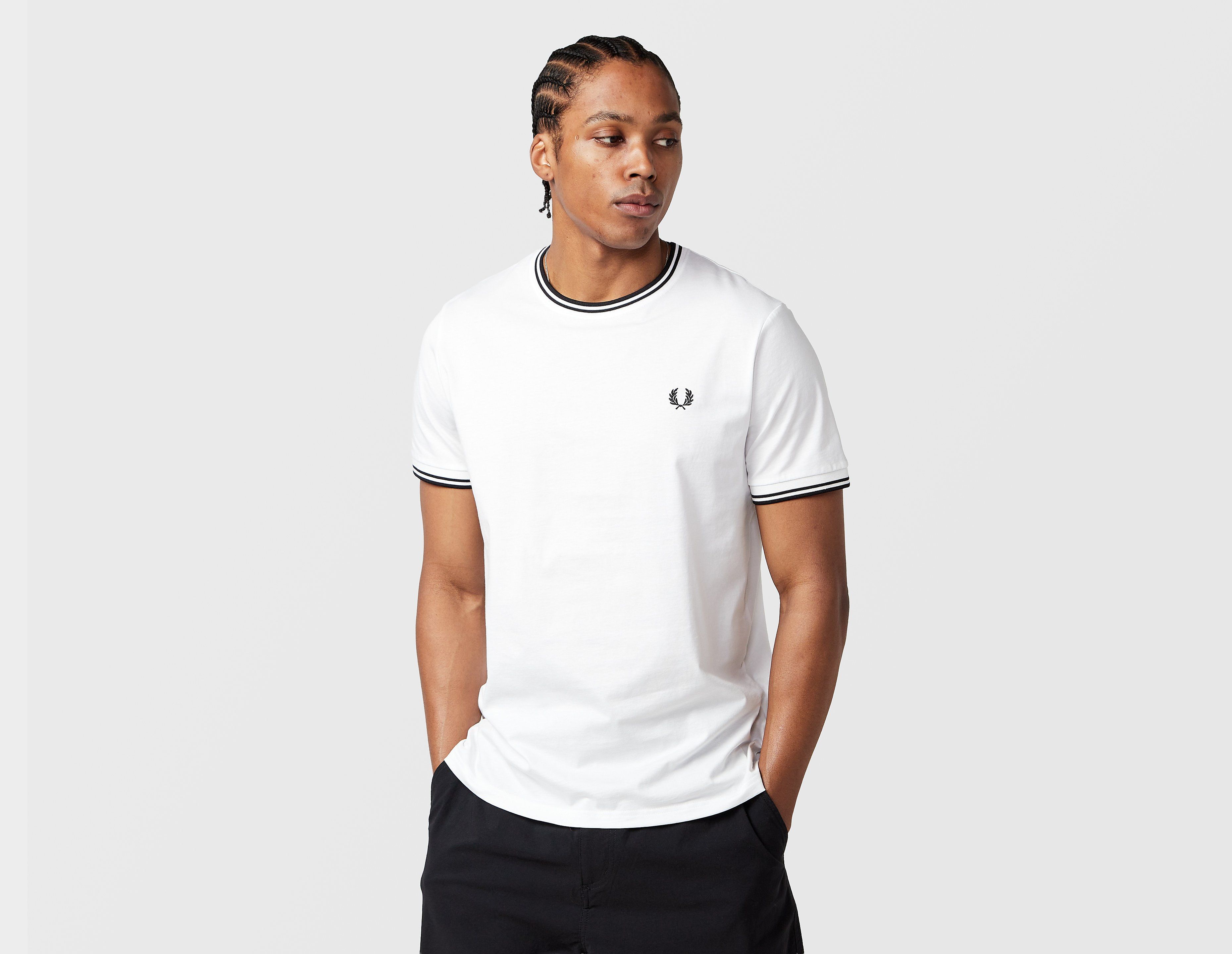 Fred Perry Twin Tipped T-Shirt, blanco