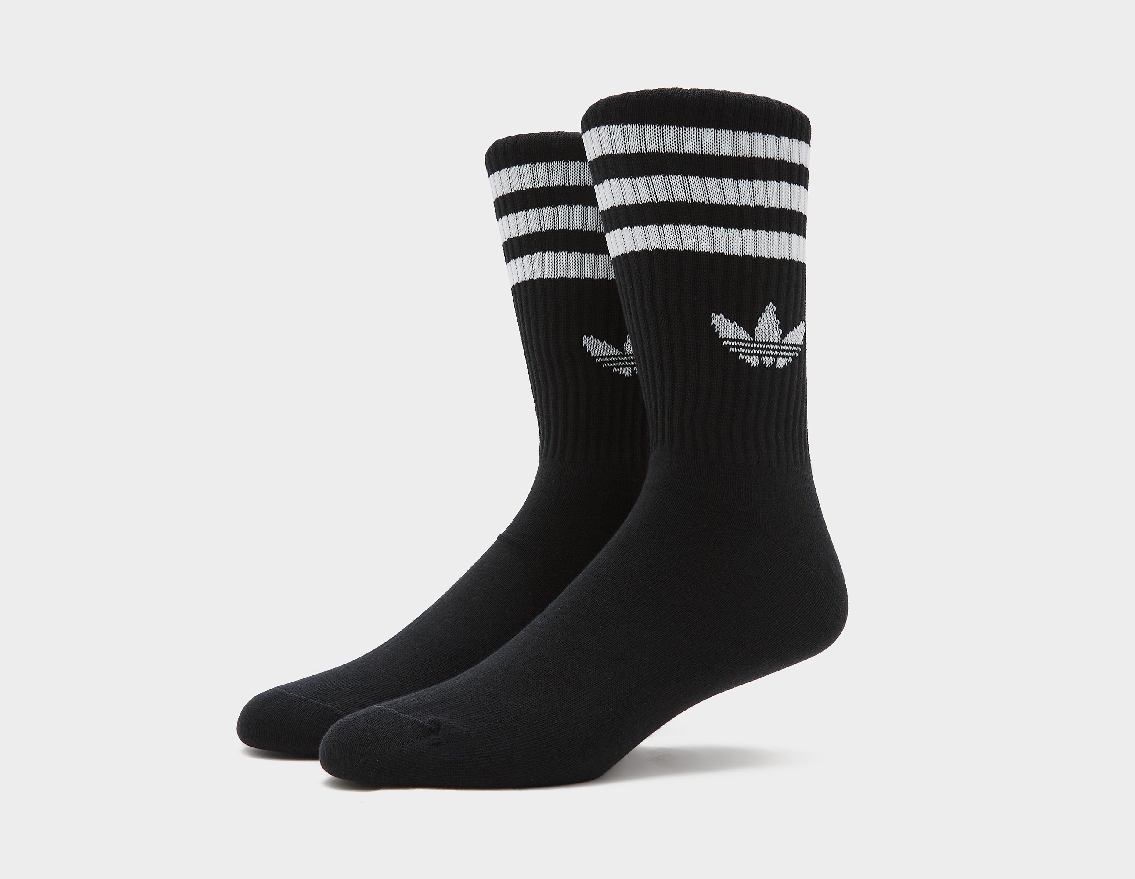 Adidas Originals Unisex Nero - Adicolor Trefoil - Confezione Da 3 Paia Di Calzini Neri - Immagine 6