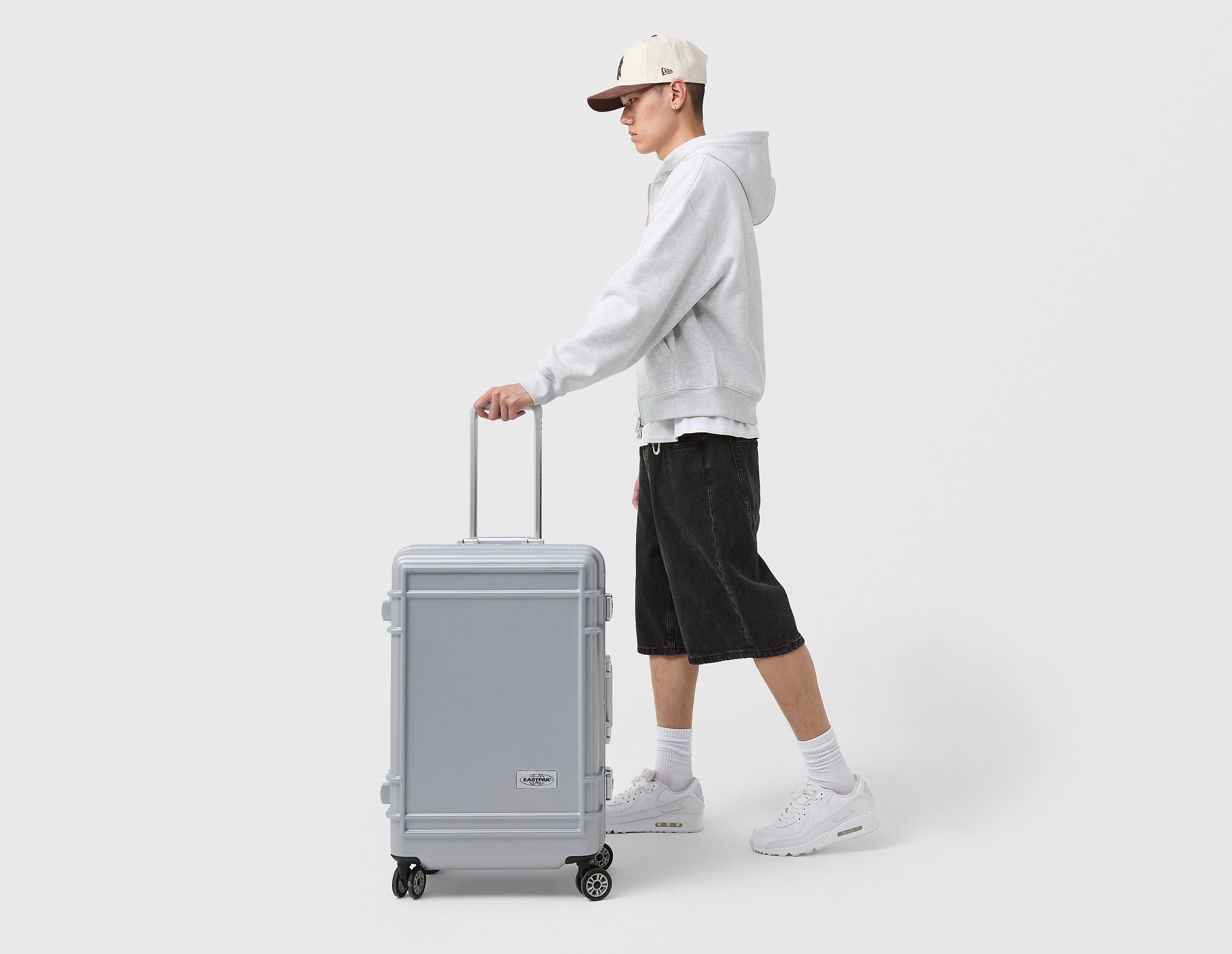 Eastpak Unisex Metal Silver Valigia Media Resist'r Case M 60L Valigia Rigida A 4 Ruote Con Telaio In Alluminio - Immagine 4