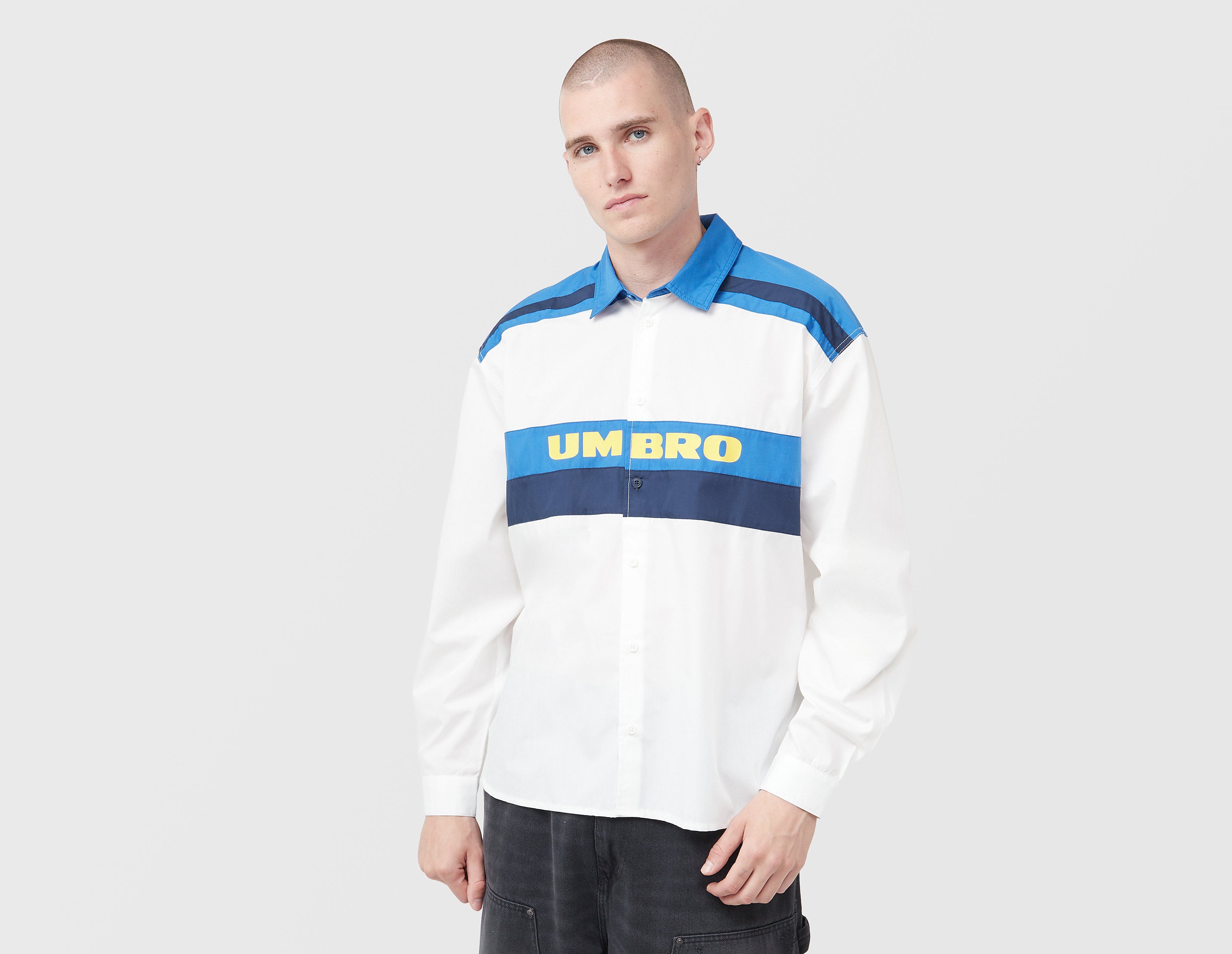Umbro Sports Culture Boxy Long Sleeve Shirt, wit