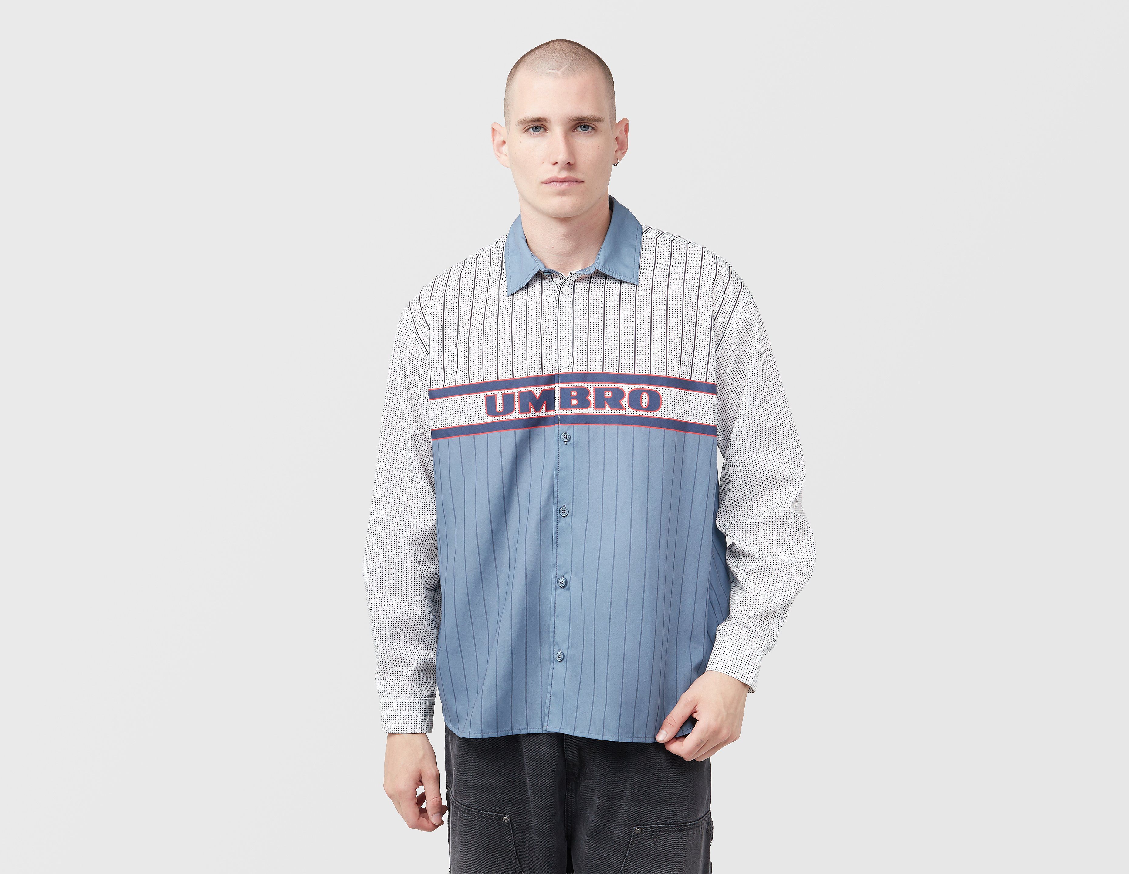 Umbro Sports Culture Boxy Long Sleeve Shirt, blauw