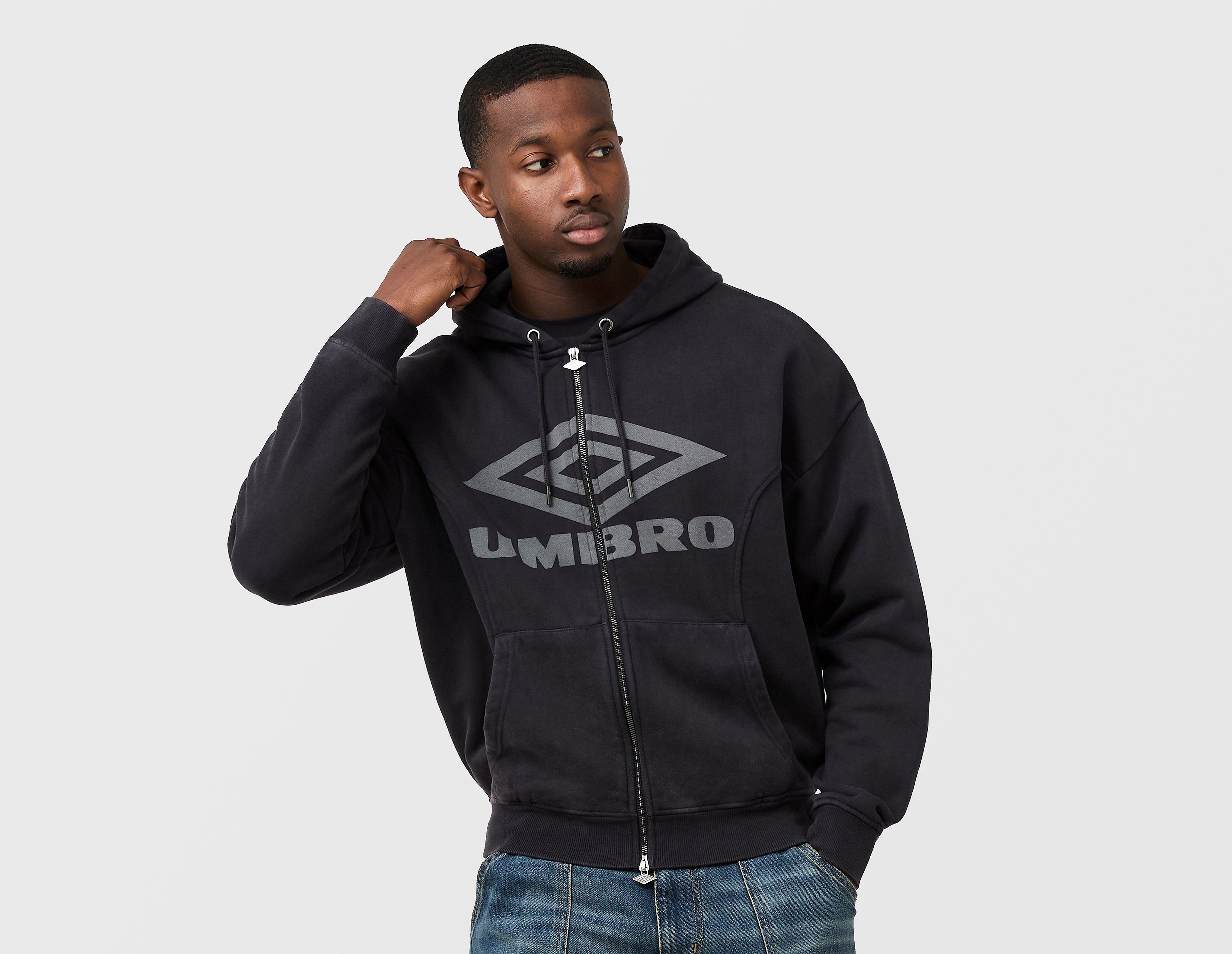 Umbro Sports Culture Washed Zip Hoodie, zwart