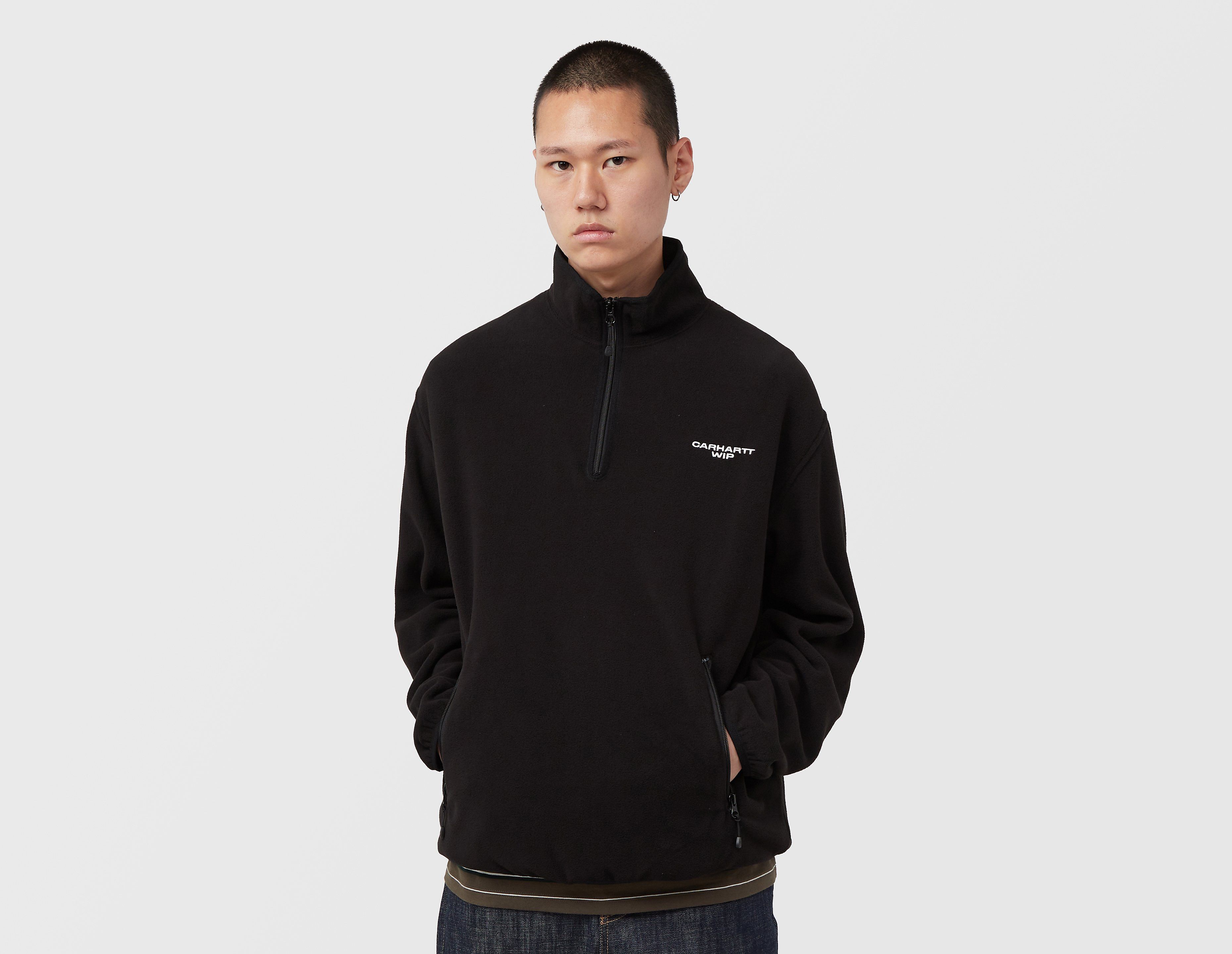 Carhartt WIP Edmore 1/2 Zip Sweatshirt, zwart