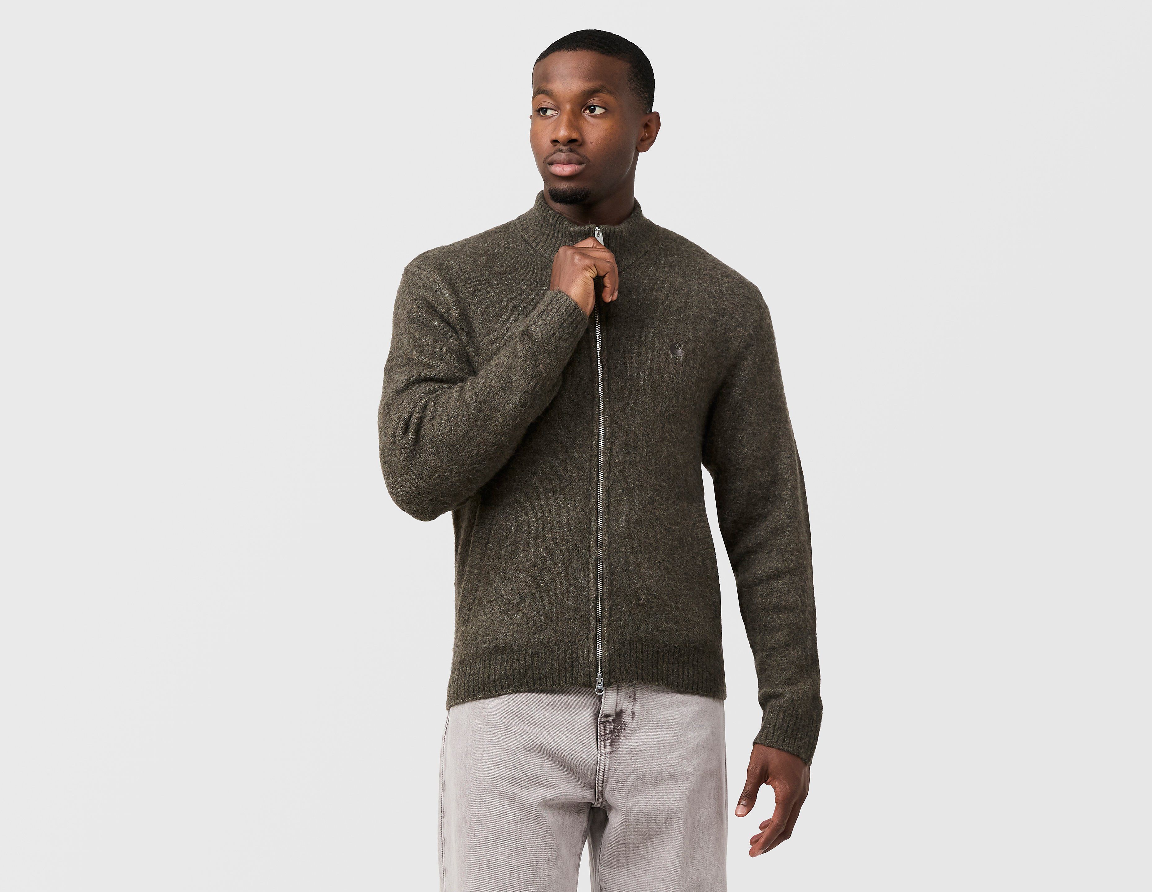 Carhartt WIP Curtis Sweater Jacket, groen