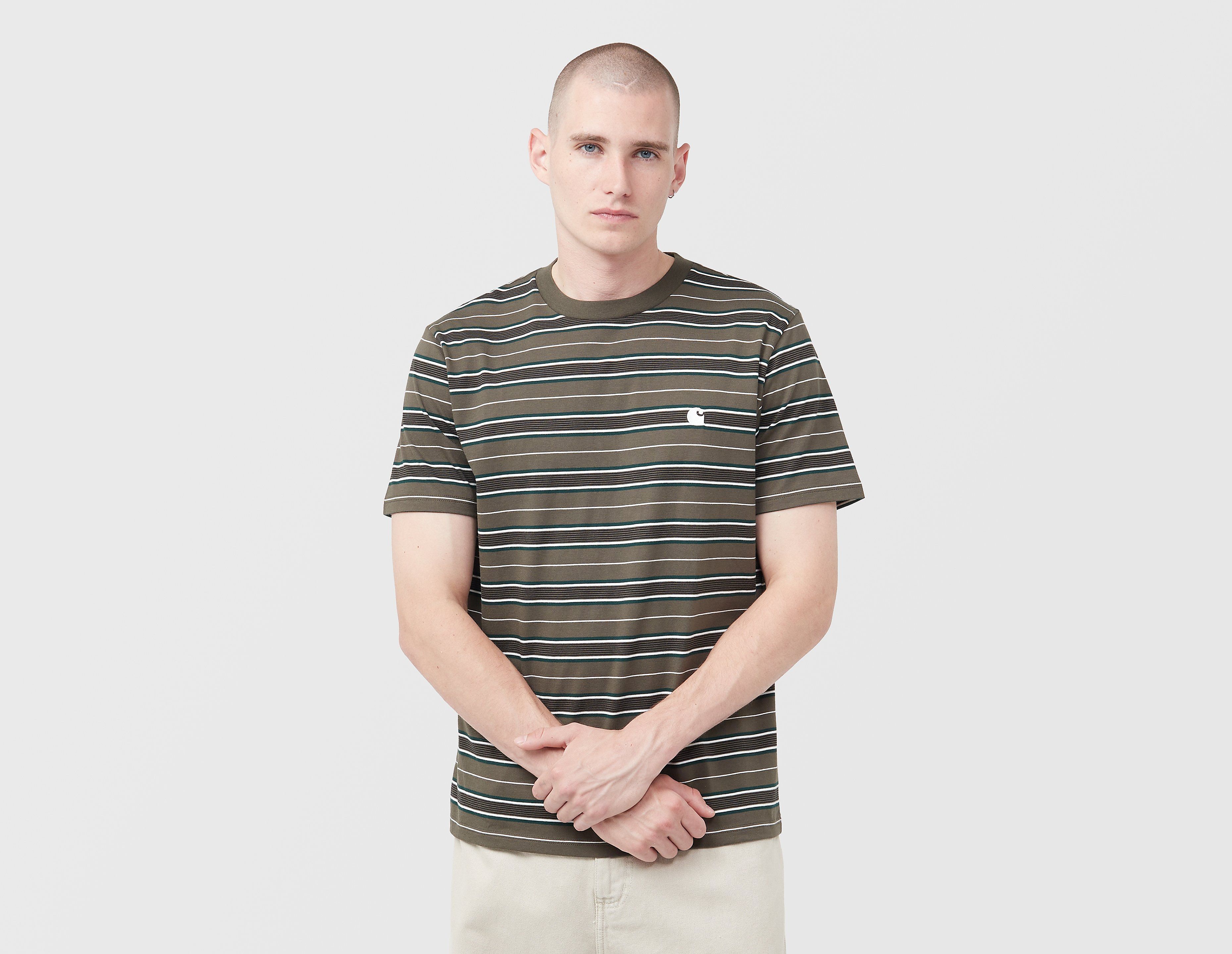 Carhartt WIP Bronson Stripe T-Shirt, groen