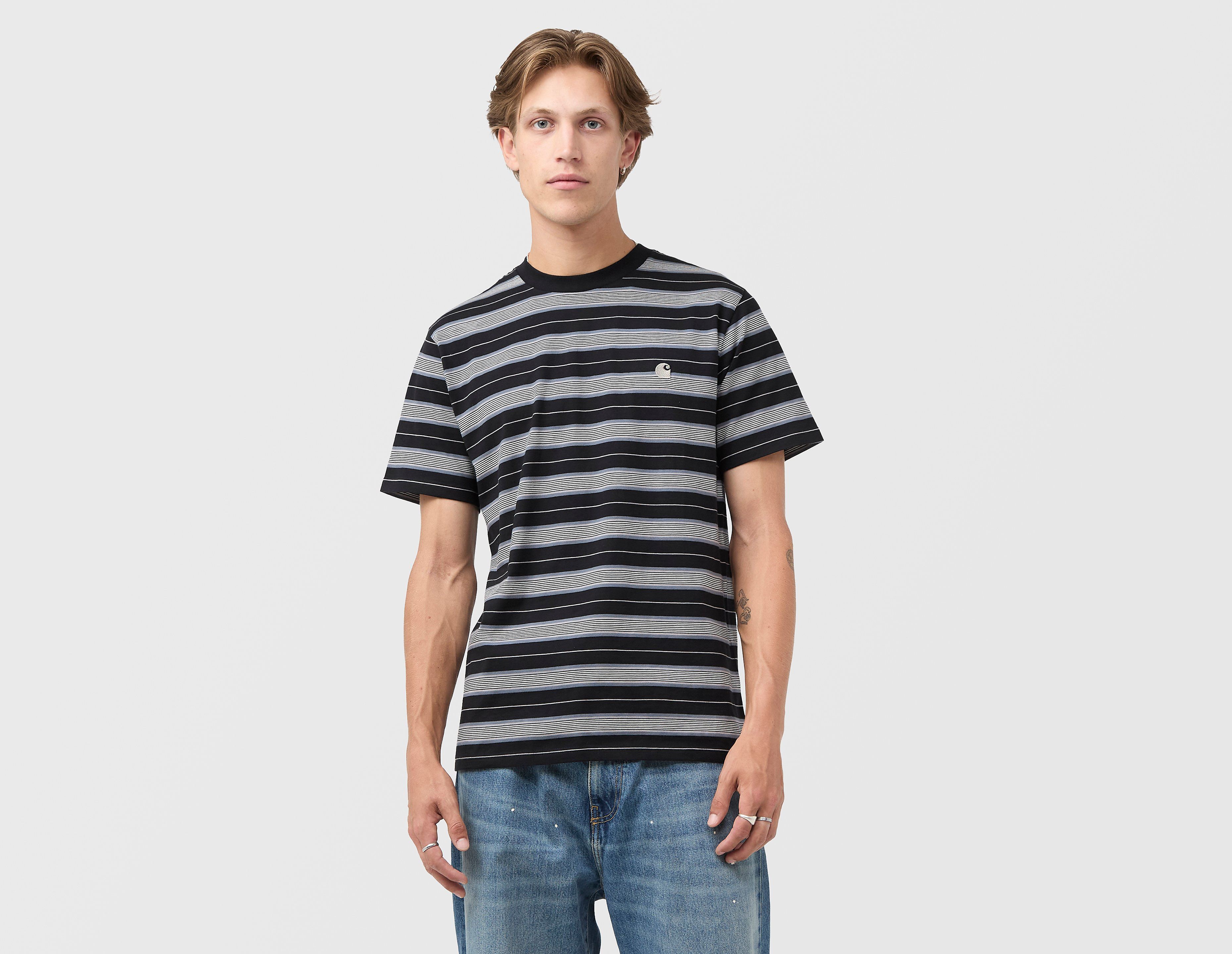 Carhartt WIP Bronson Stripe T-Shirt, zwart