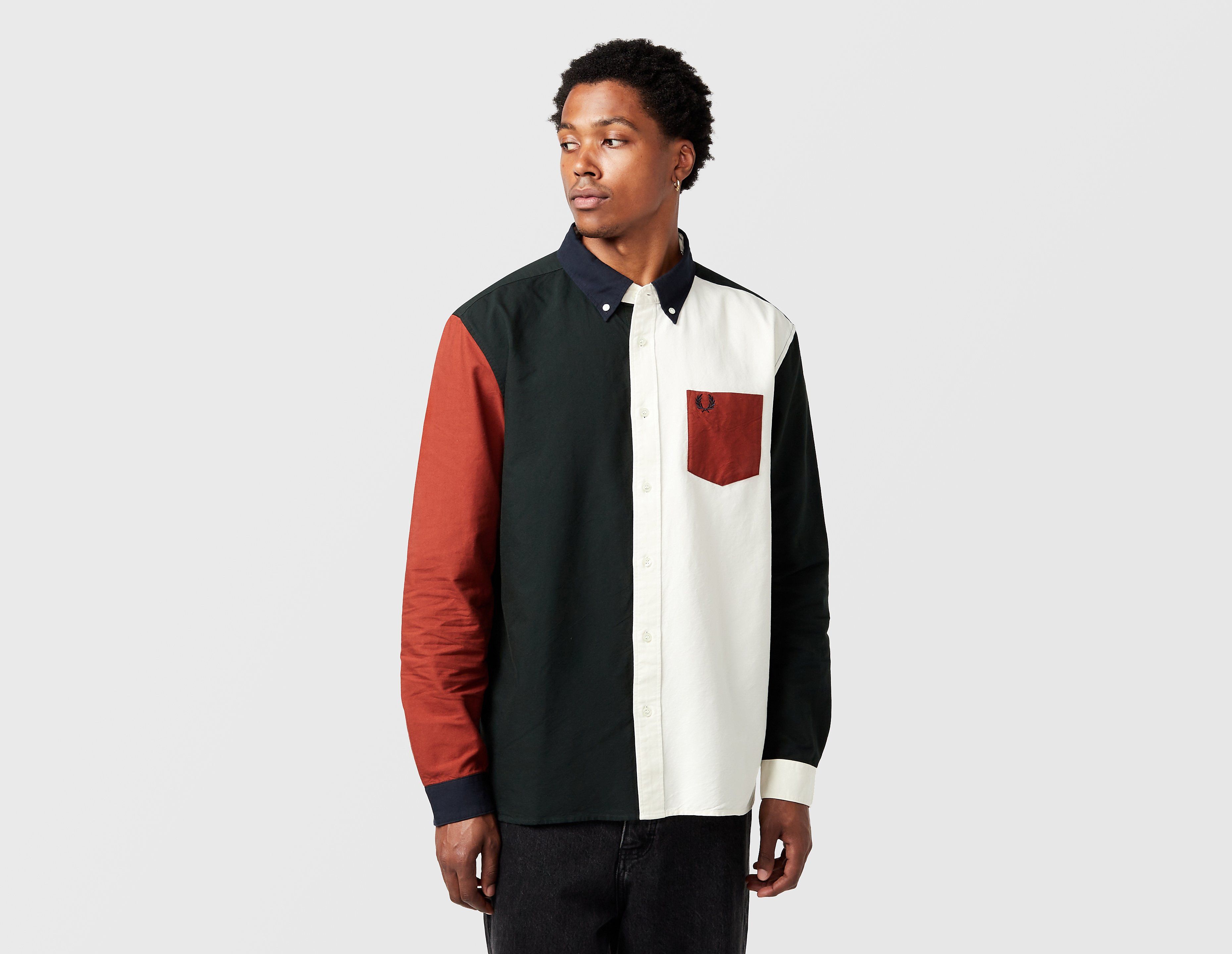 Fred Perry Colour Block Oxford Shirt, meerkleurig