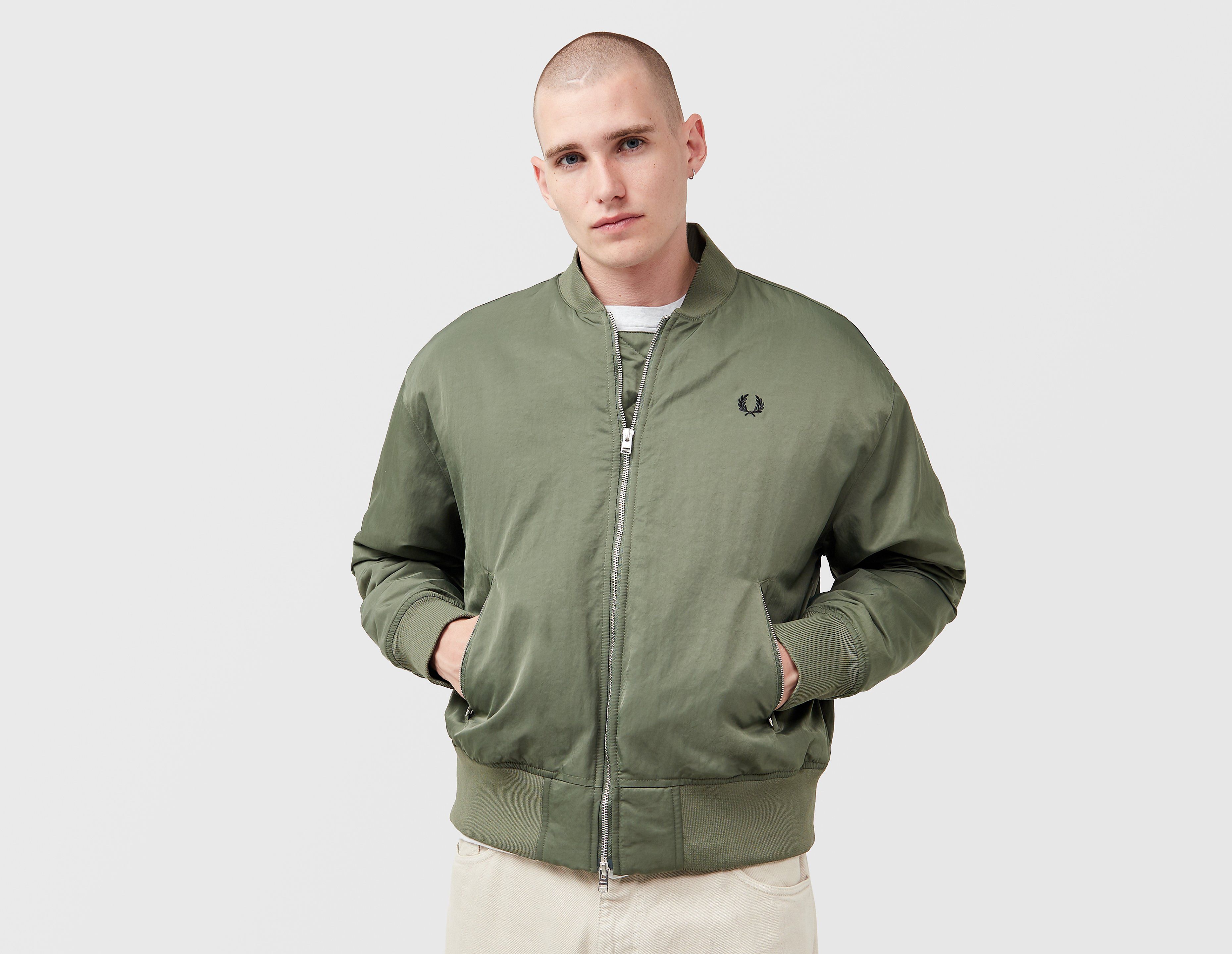 Fred Perry Quilted Tennis Bomber Jacket, groen