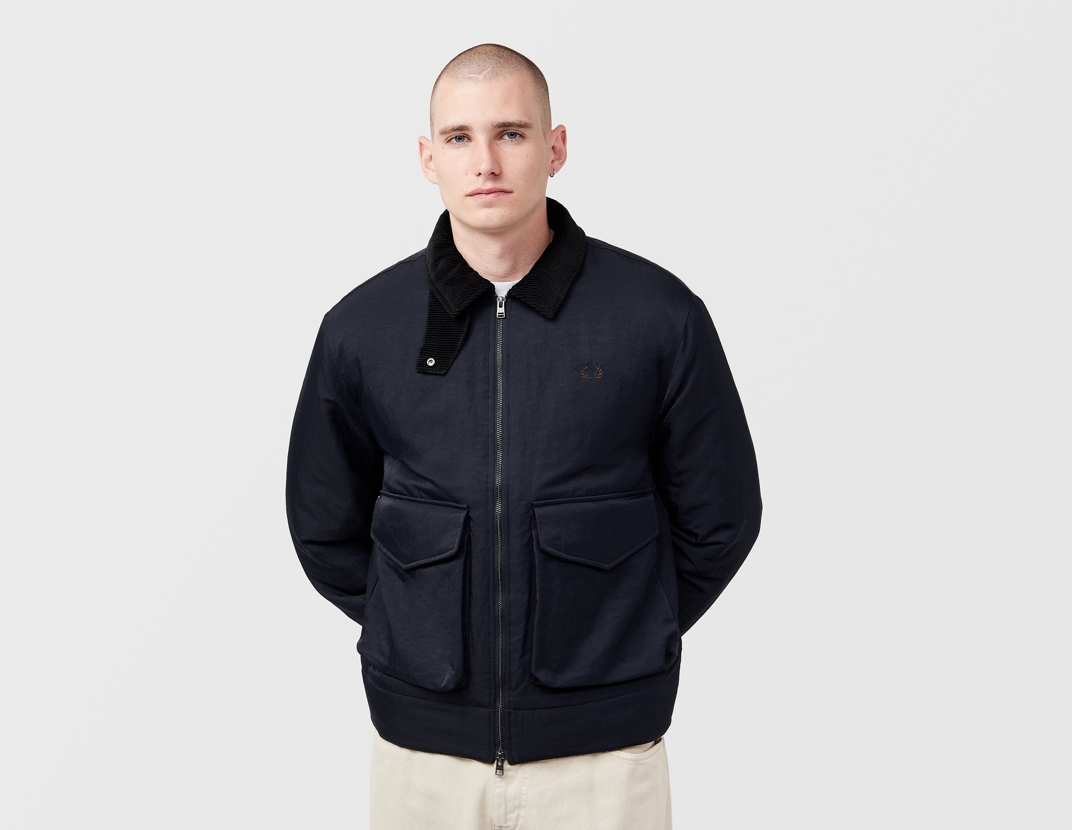 Fred Perry Nylon Caban Jacket, blauw