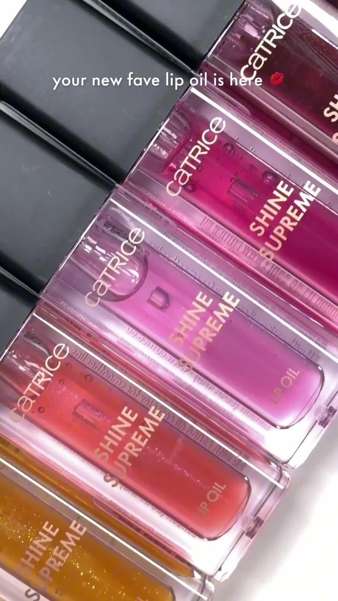 Catrice Shine Supreme Lip Oil Swatches