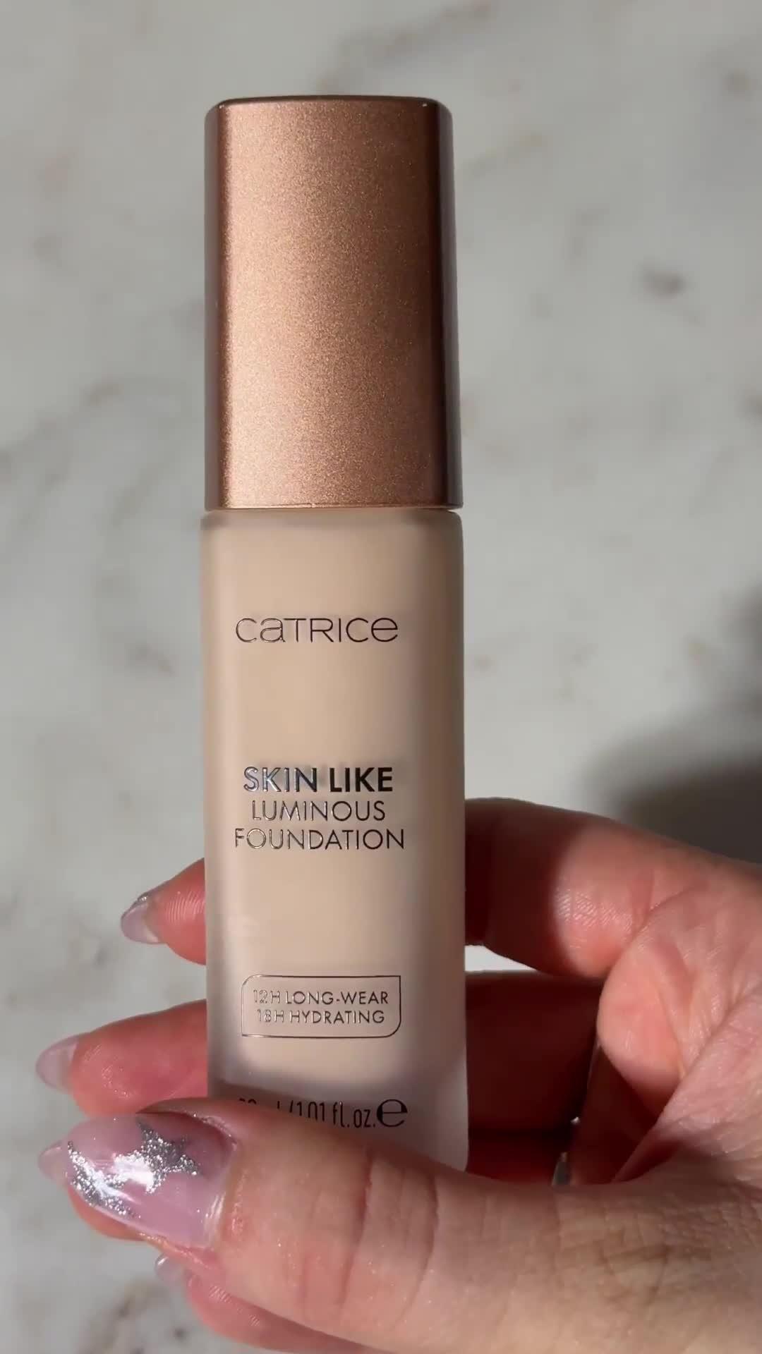 Catrice Skin Like Luminous Foundation Application