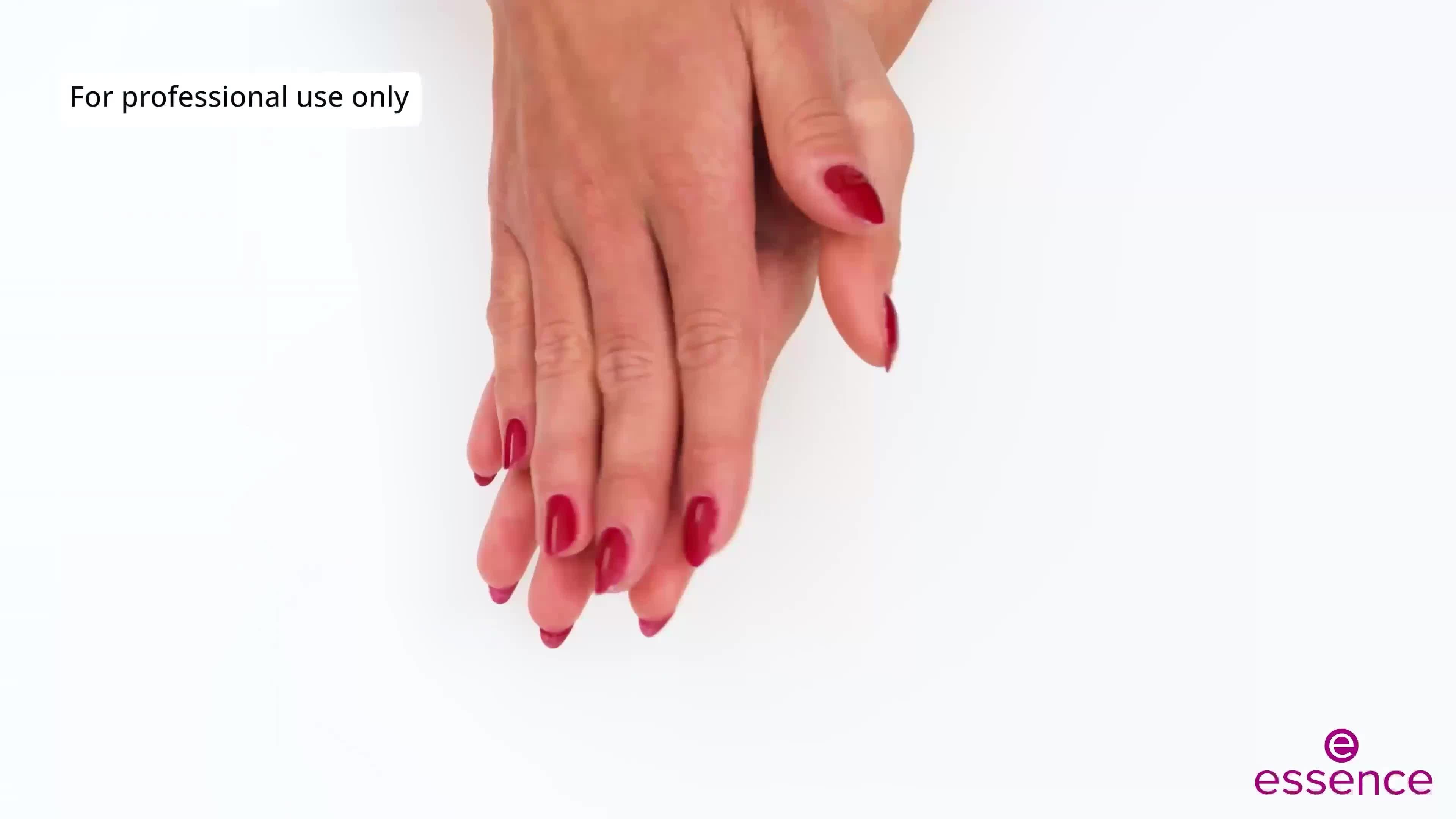 essence UV Gel Nails EASY OFF application video