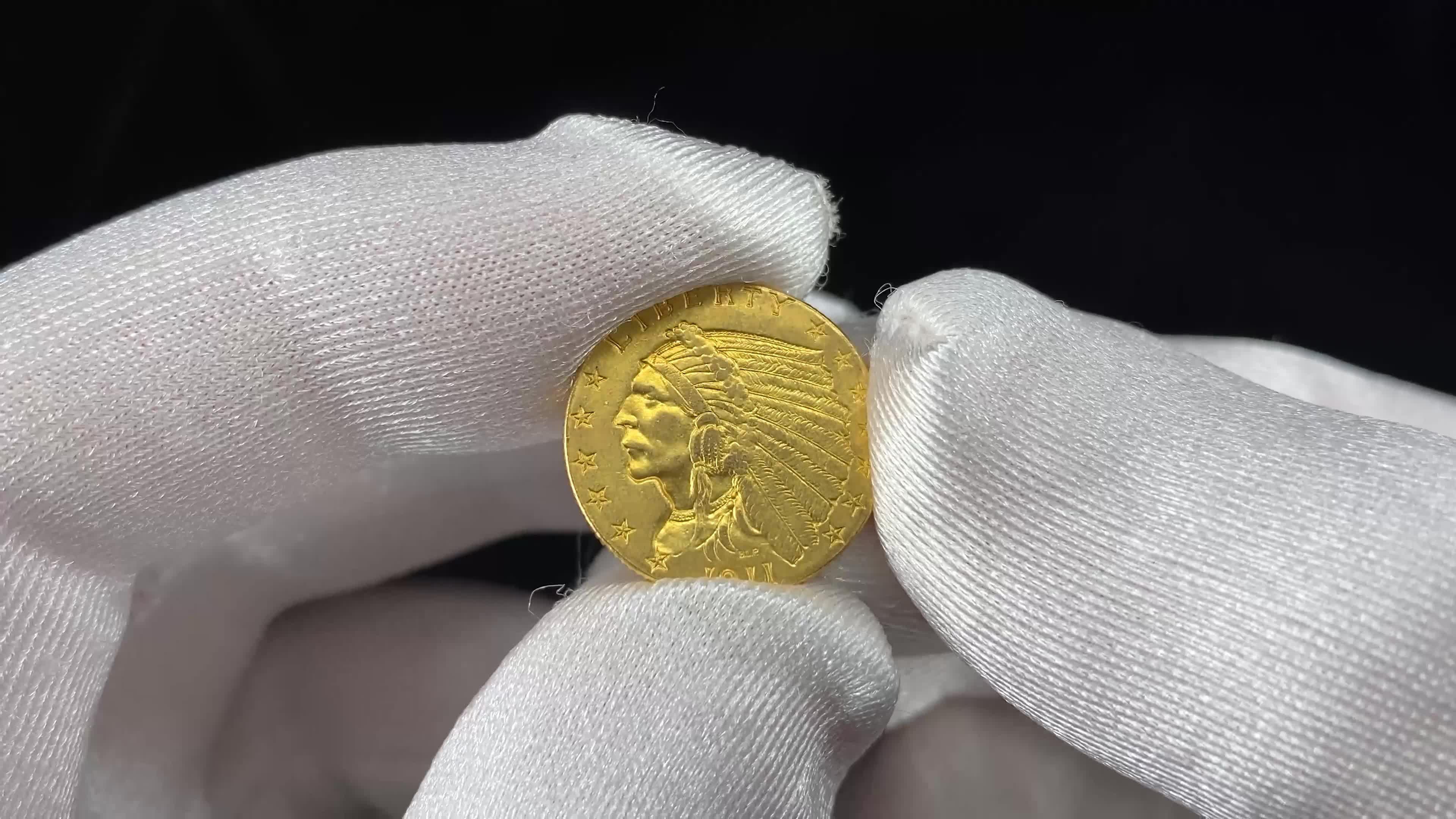 Goldmunze Usa Indianerkopf