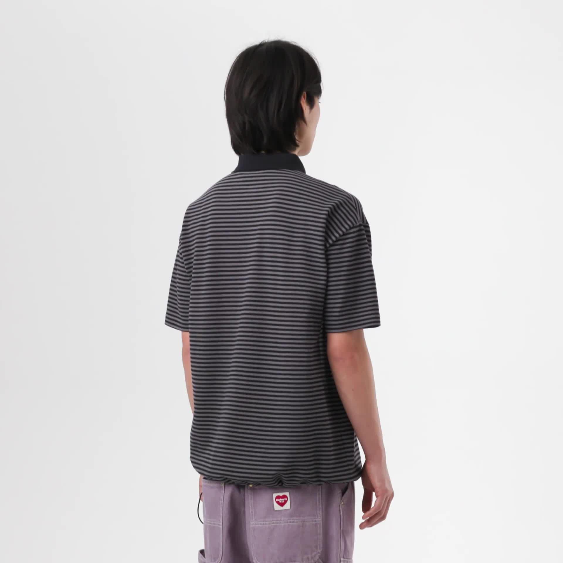 Carhartt WIP S/S Soony Polo, Black/Black | Official Online Store