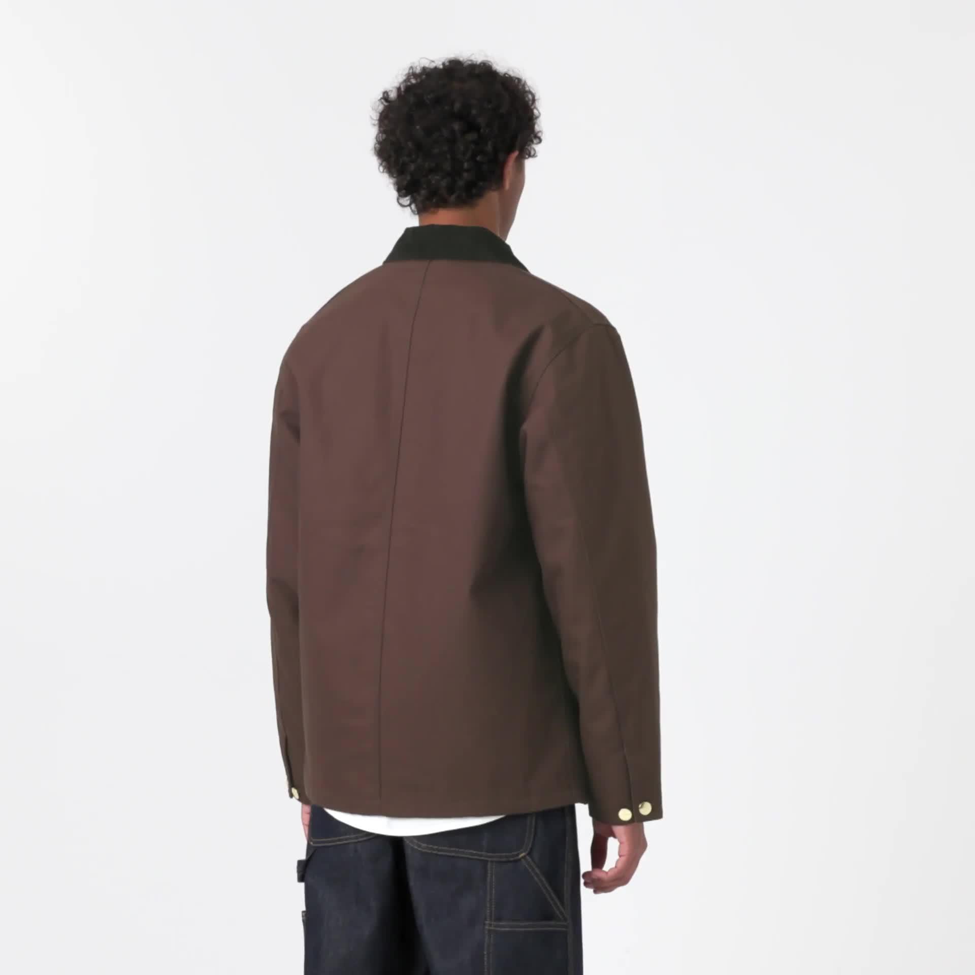 Carhartt WIP Michigan Coat (Winter), Tobacco / Black | Official