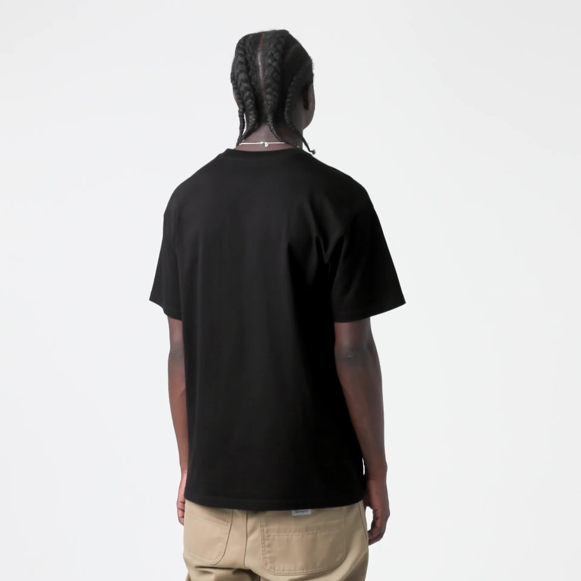Carhartt WIP S/S Chase T-Shirt, Black / Gold | Official Online Store