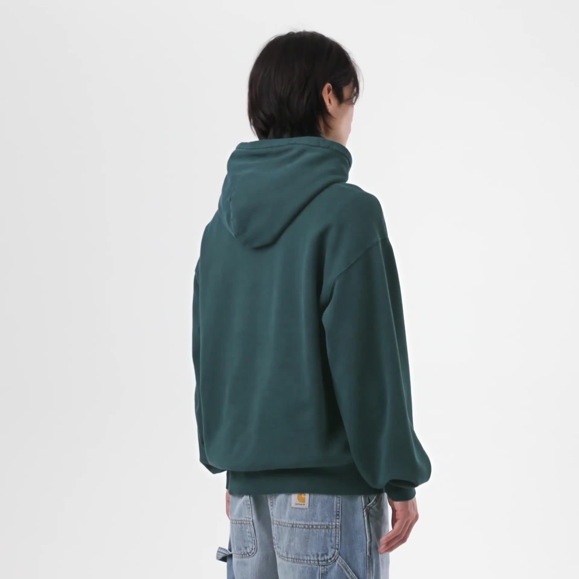 Carhartt WIP Hooded Vista Sweatshirt, Deep Lagoon | Official 