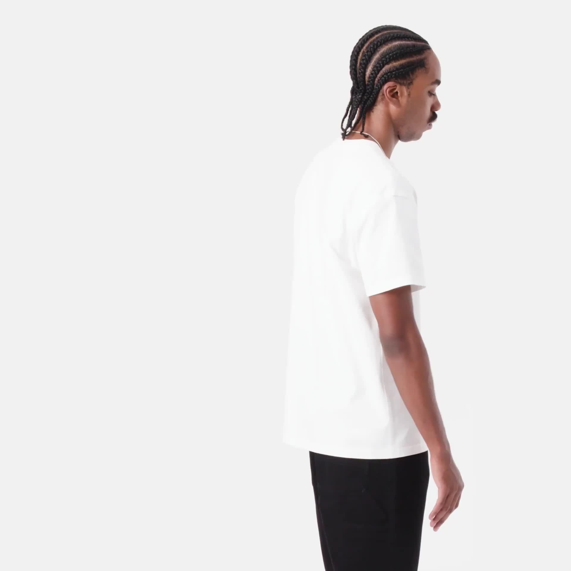 Carhartt WIP S/S American Script T-Shirt, White | Official