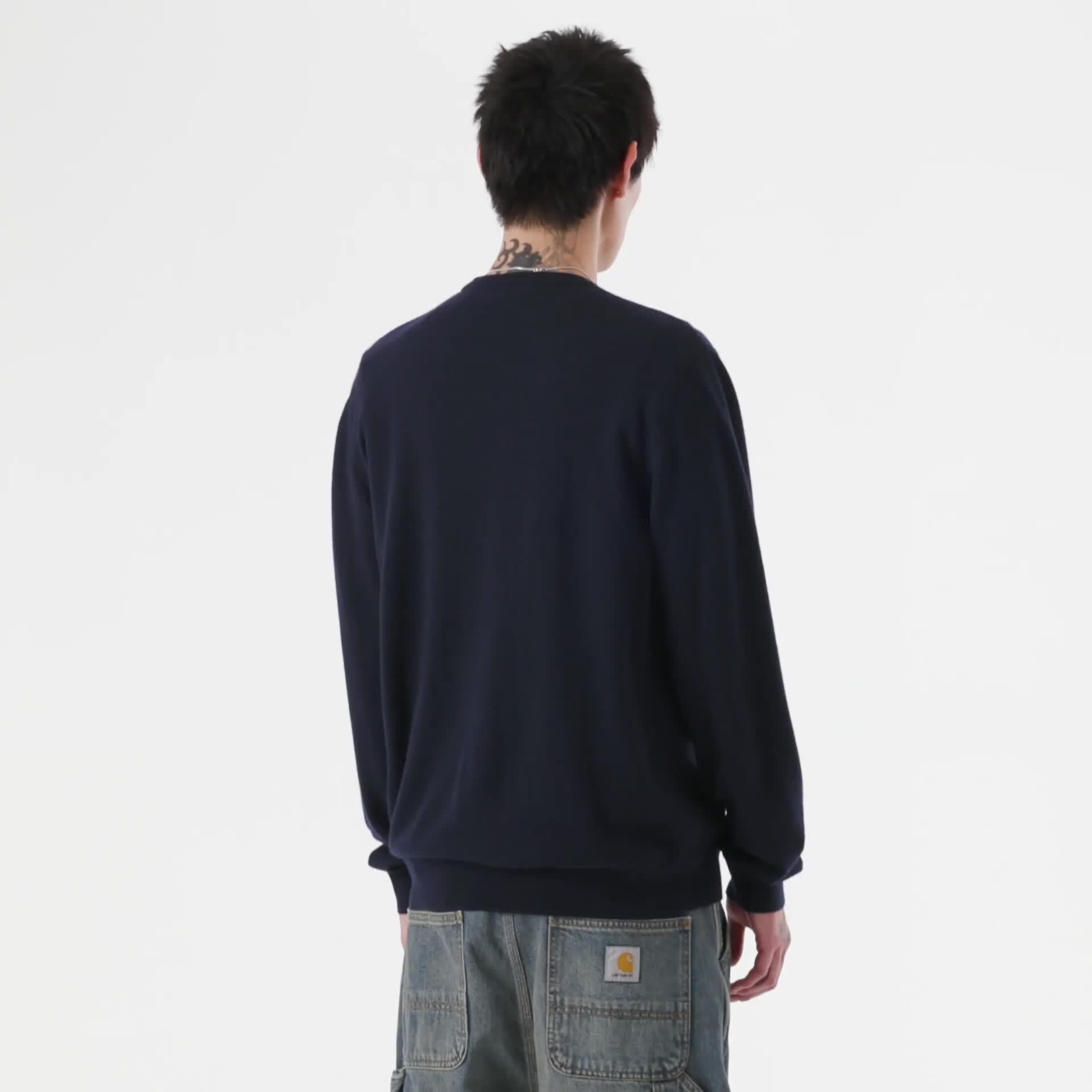 Carhartt WIP Madison Sweater, Dark Navy / Wax | Official Online Store