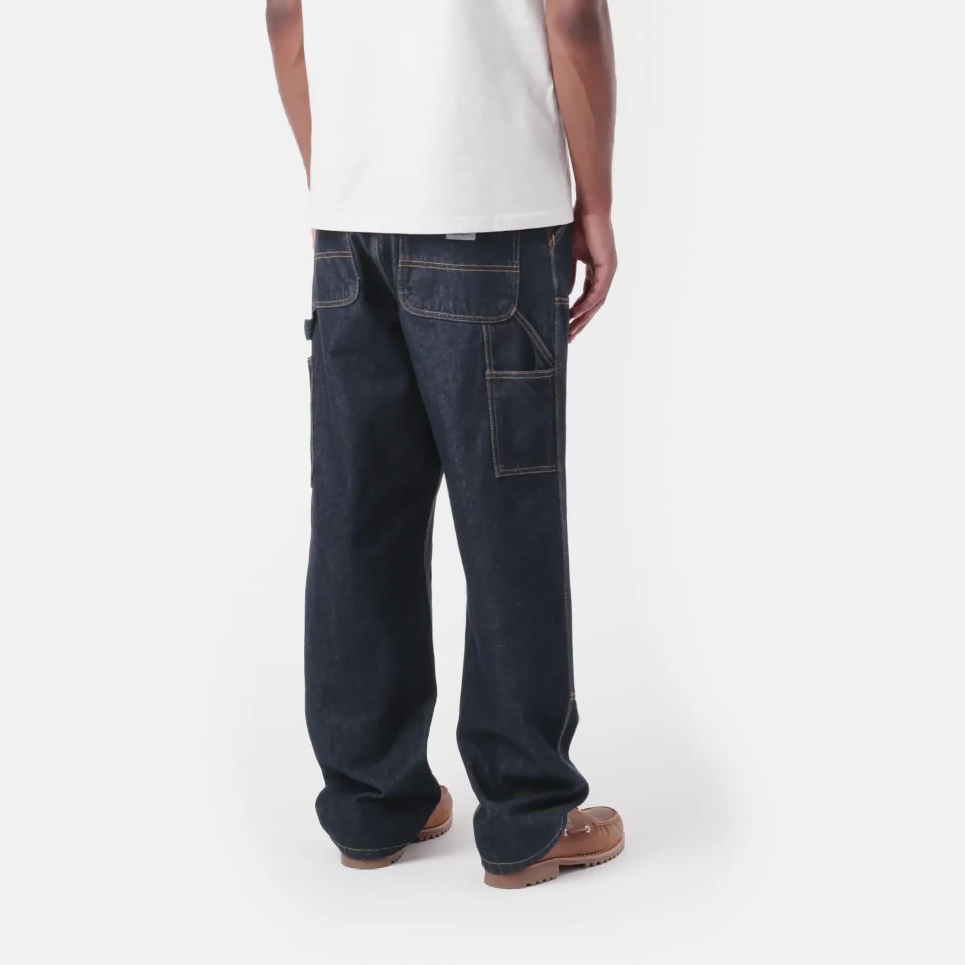 Carhartt WIP Double Knee Pant, Blue | Tienda oficial en Línea