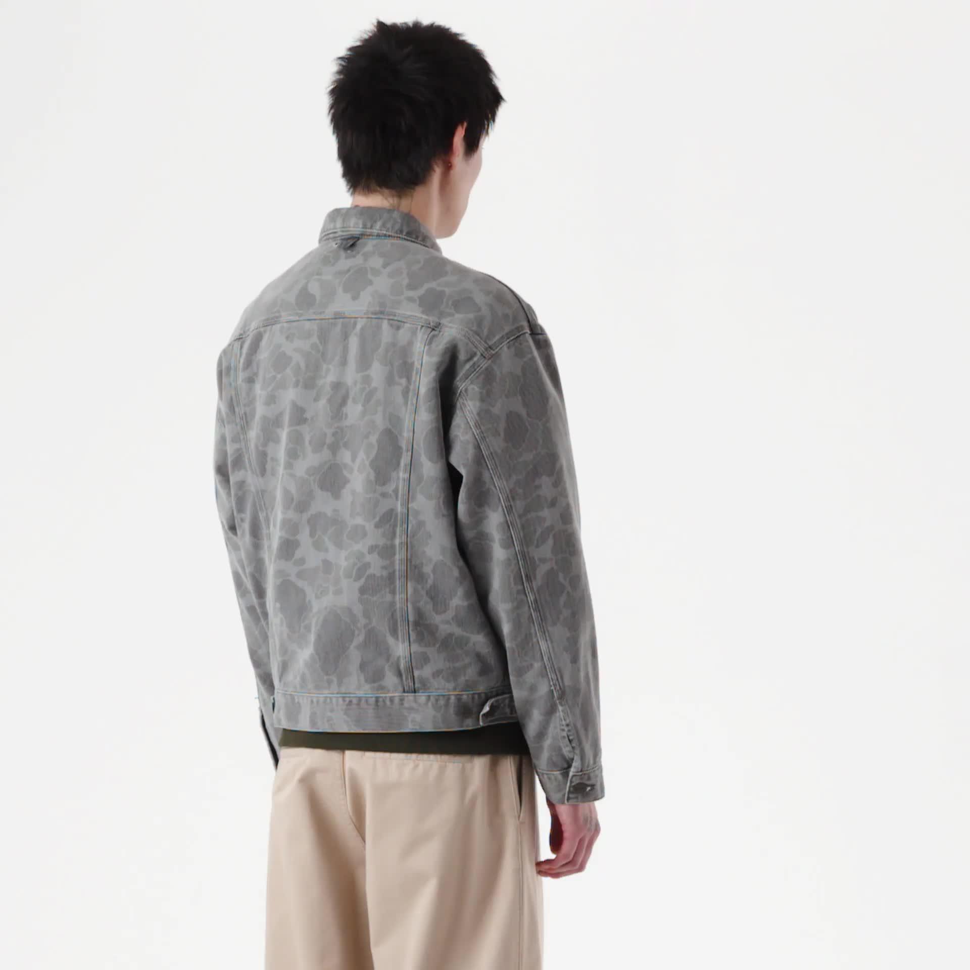 Carhartt WIP Duck Helston Jacket, Camo Duck, Black | Official