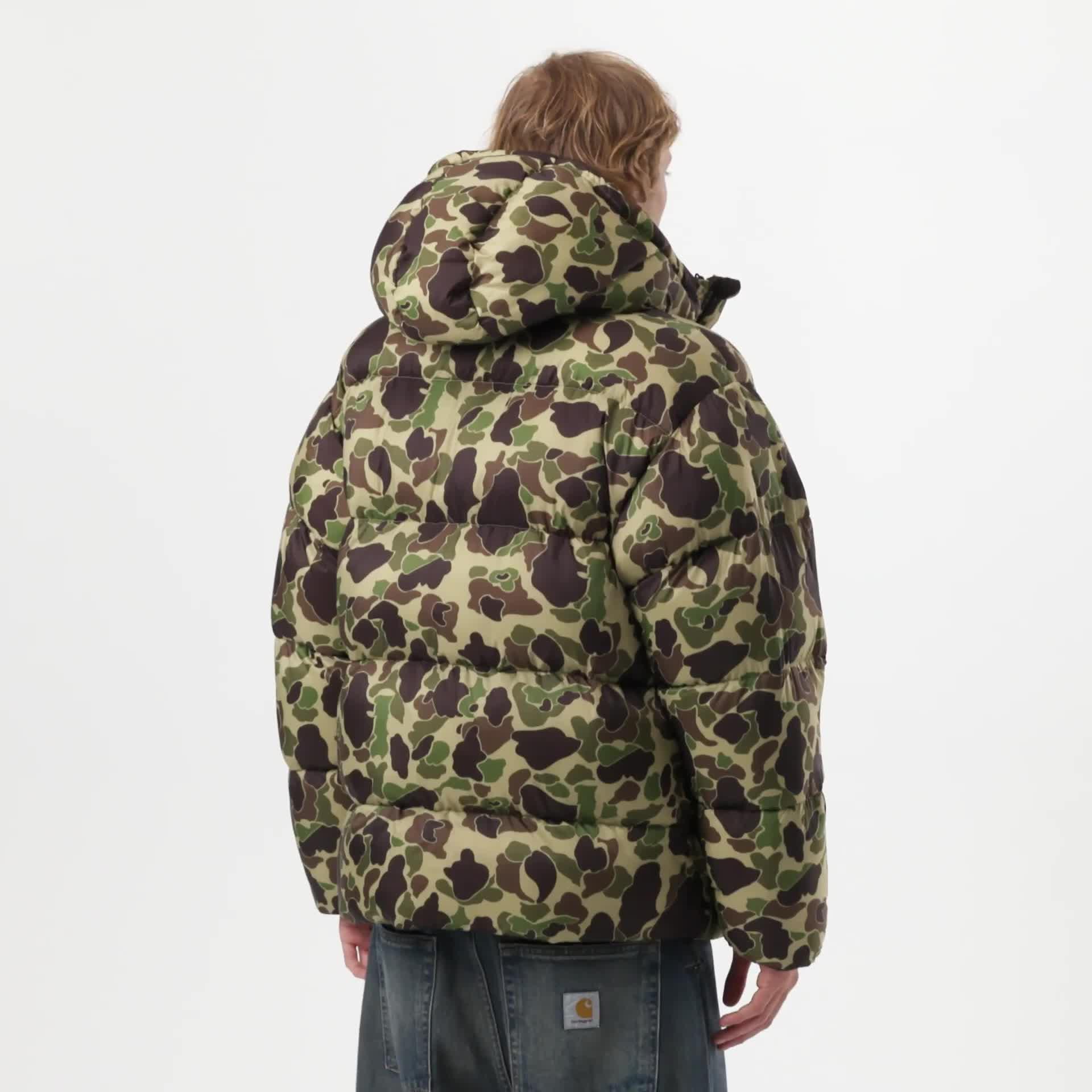 Carhartt WIP Toronto Jacket, Camo Duck, Green / Black | Official
