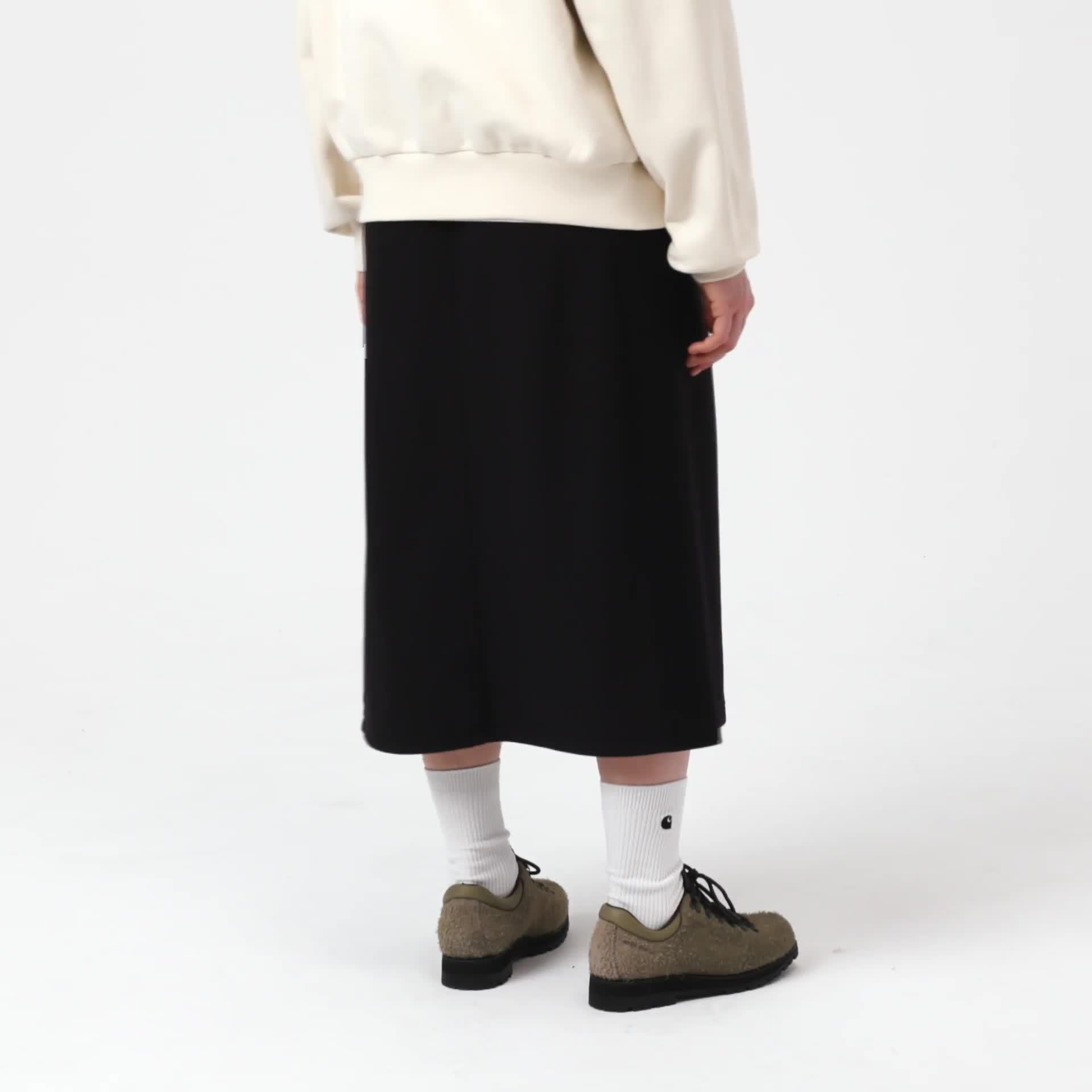 Carhartt WIP Women's American Script Sweat Skirt, Black | Official