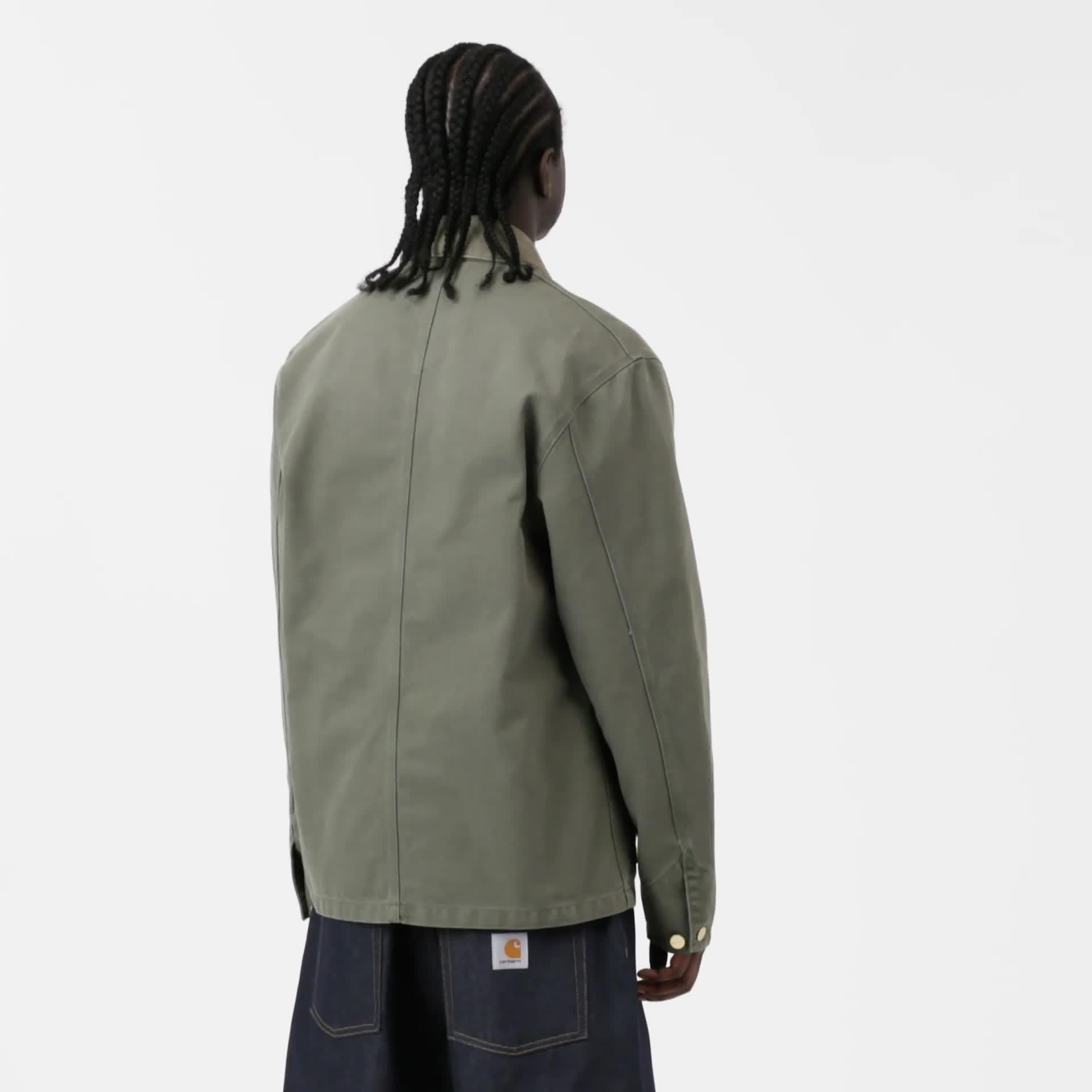 K*4様 carhartt wip MICHIGAN COAT Yosemite Carhartt WIP Michigan Coat (Winter), Tobacco / Black | Loja online