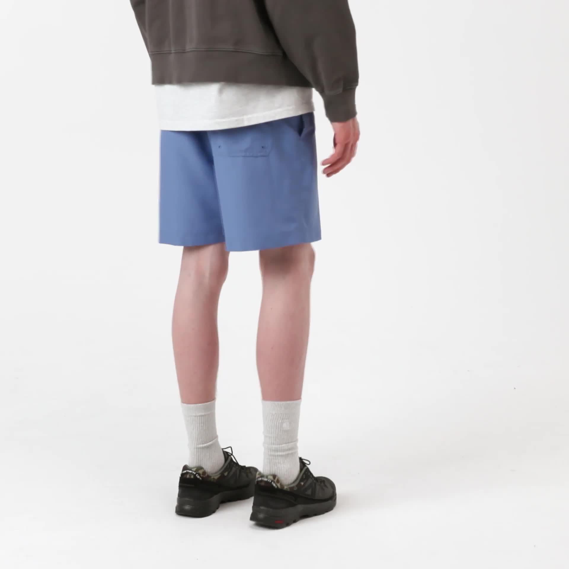 Carhartt WIP Chase Swim Trunks, Curacao / Gold | Official Online Store