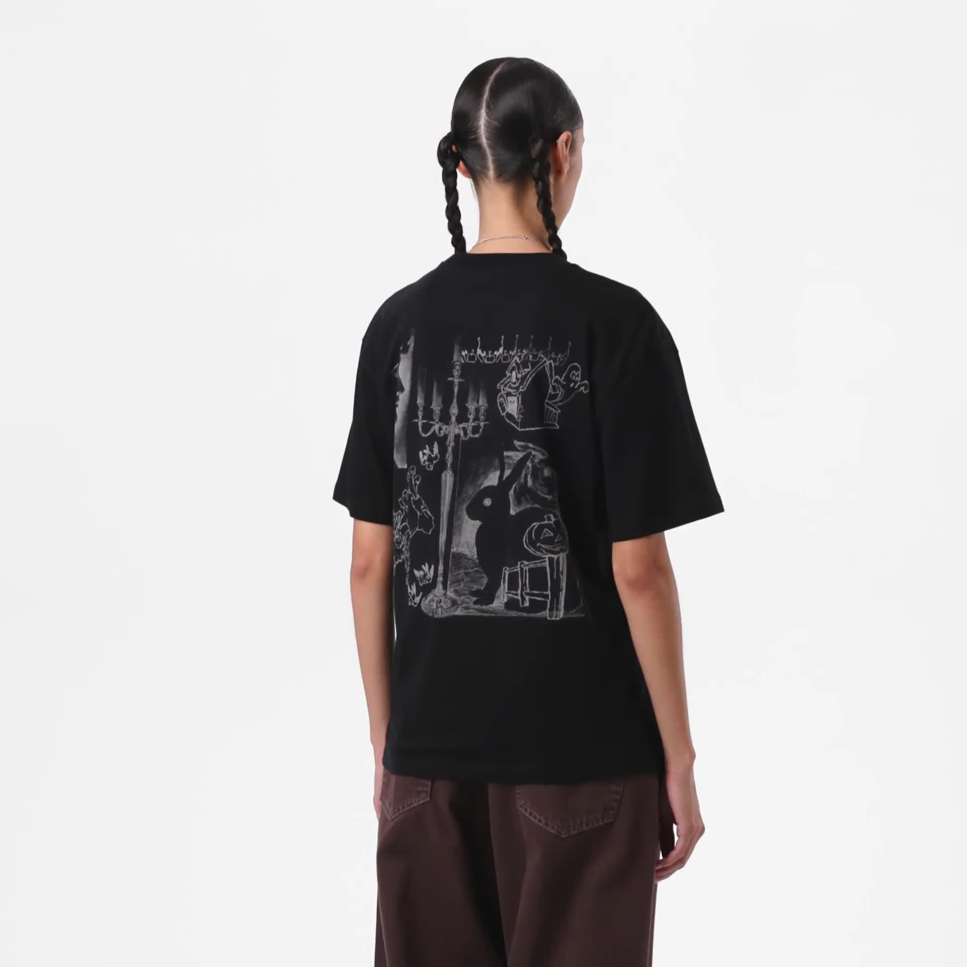 Carhartt WIP Women's S/S Okniceok T-Shirt, Black | Official Online