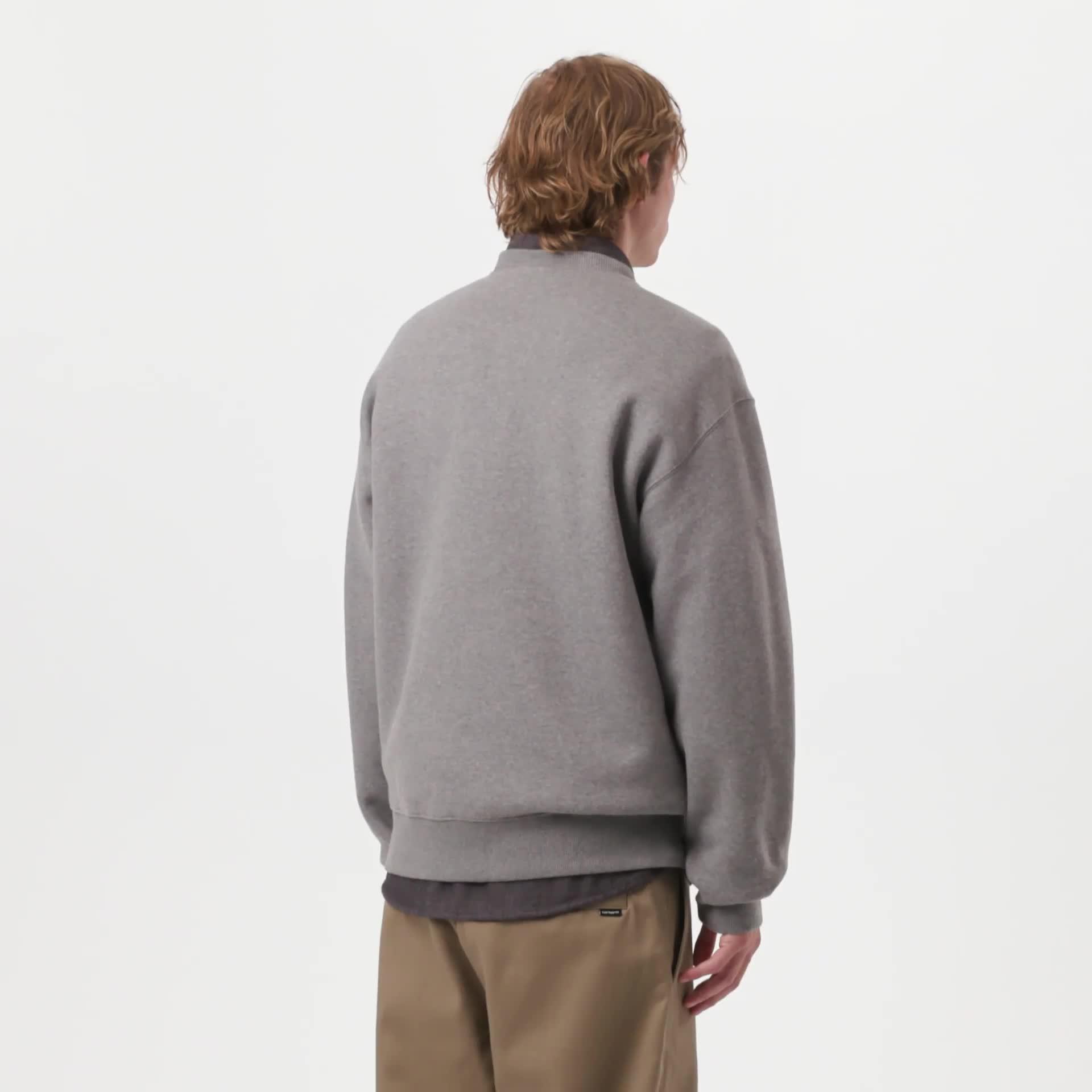 Carhartt WIP Big School Sweatshirt, Dark Grey Heather | Official
