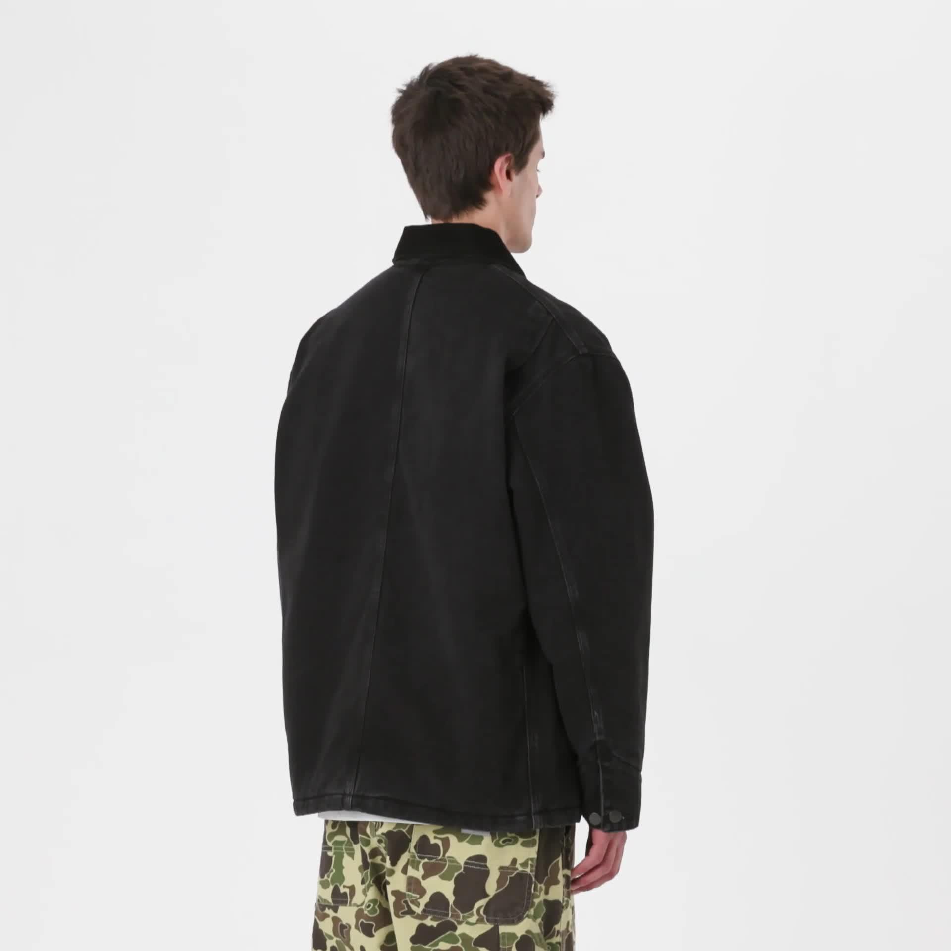Carhartt WIP OG Chore Coat, Black / Black | Official Online Store