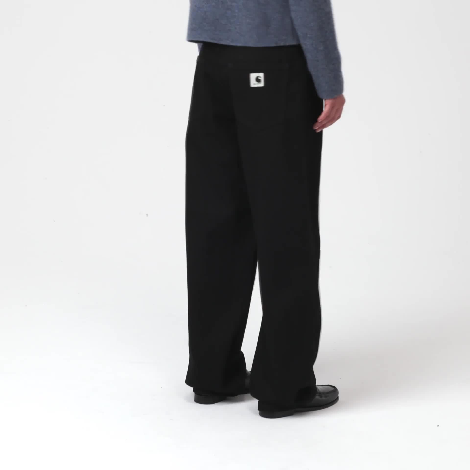 パンツ Carhartt WIP BRANDON PANT Black rigid L Carhartt WIP Women's Brandon Pant, Black | Official Online Store