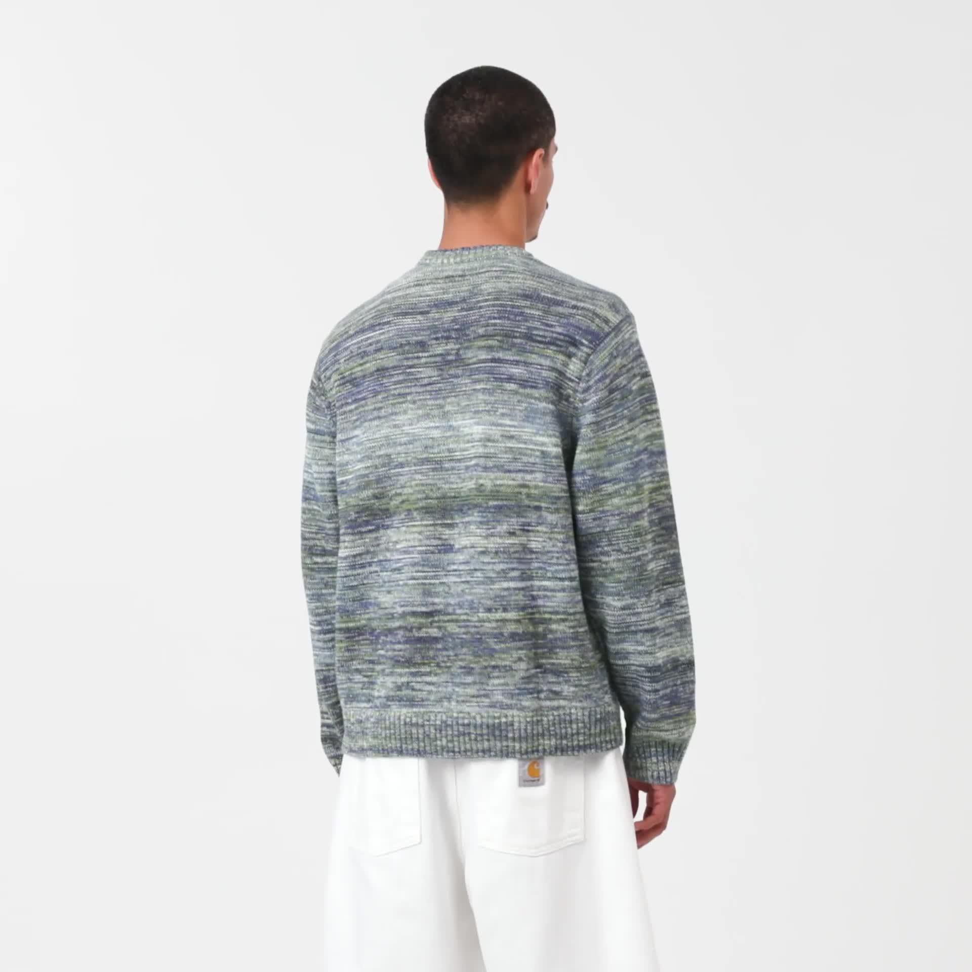 Carhartt WIP Keenan Sweater, Gradient, Deep Night | Official 