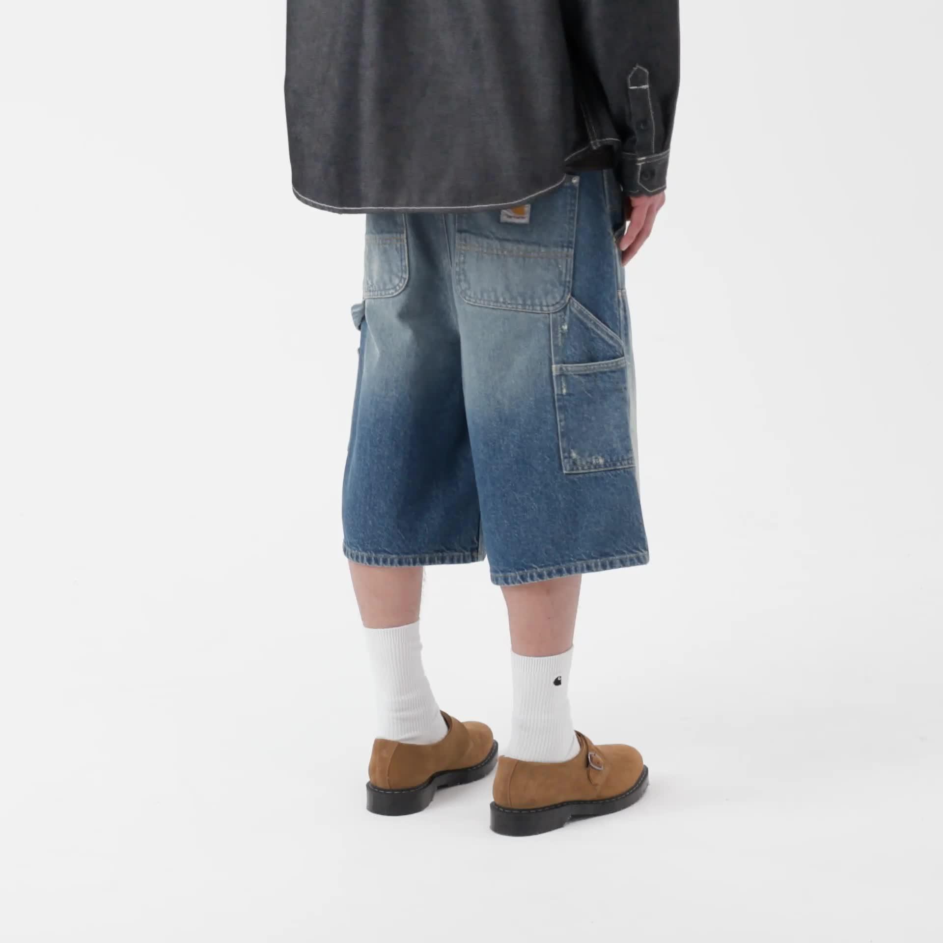 Carhartt WIP OG Aden Double Knee Short, Blue | Official Online Store