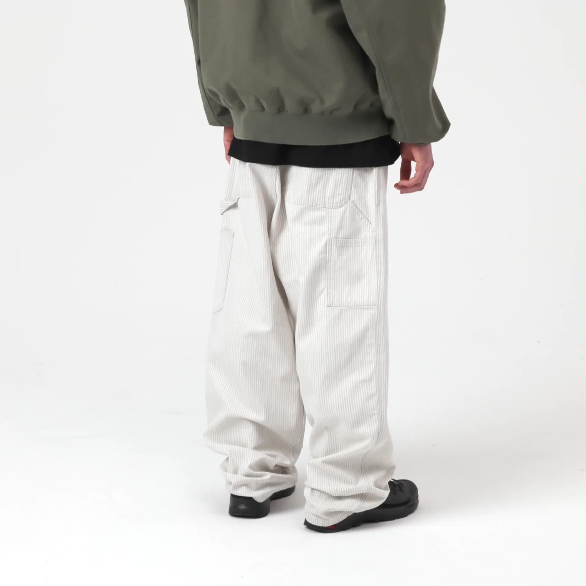 Carhartt WIP Mercer Single Knee Pant, Mercer Stripe, Graphite