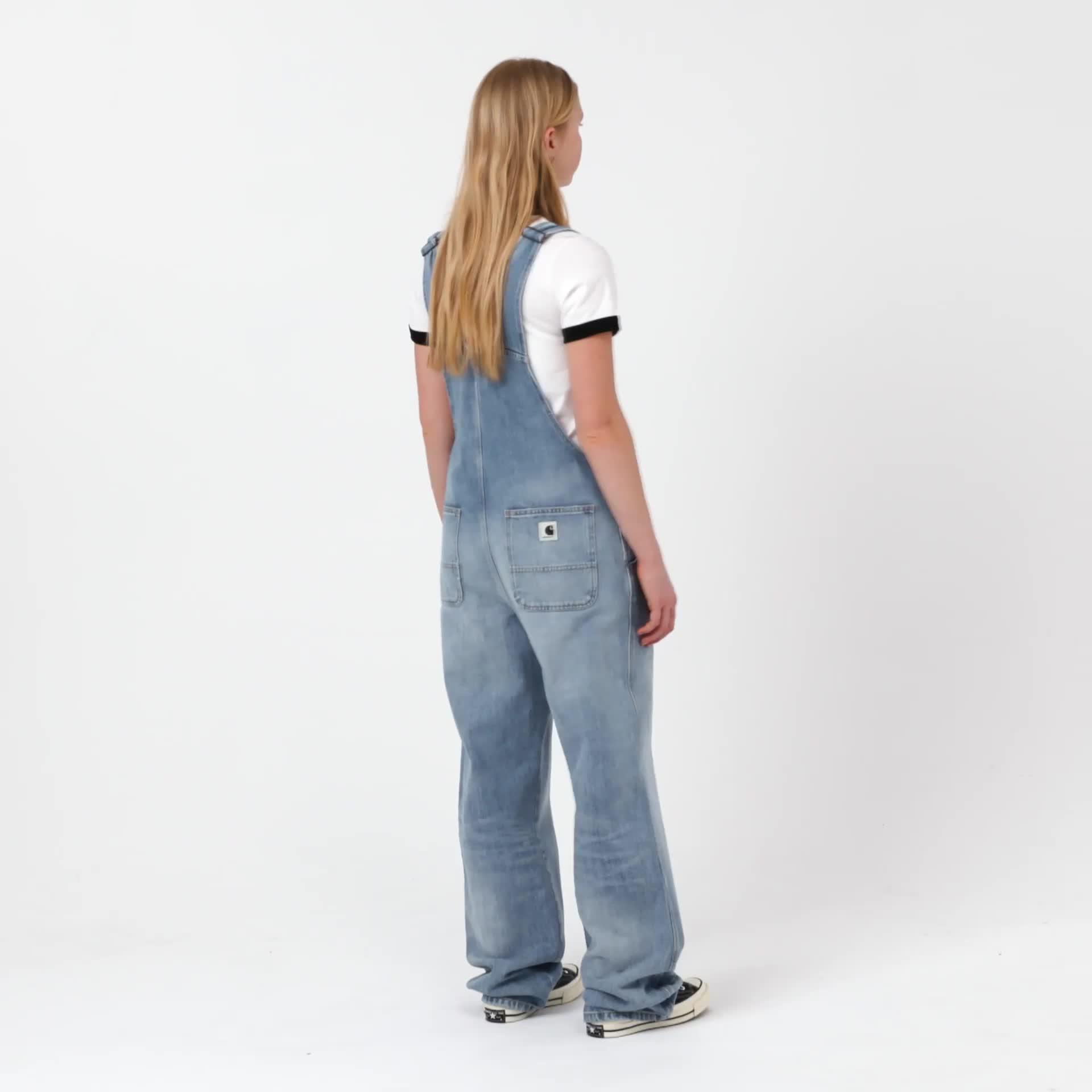 Carhartt WIP W' Bib Overall Straight, Blue | Official Online Store