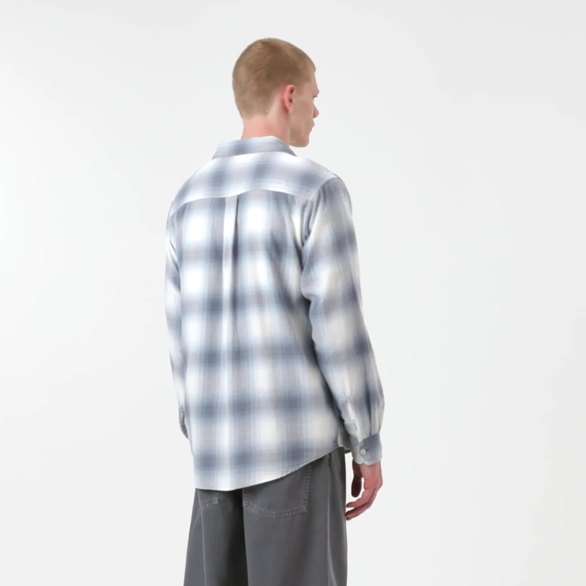 Carhartt WIP L/S Tyers Shirt, Tyers Check, Shady Blue | Official