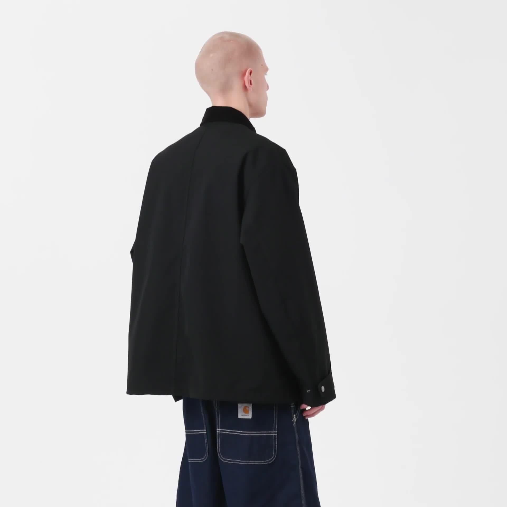 Carhartt WIP Clapton Jacket, Black / Black | Official Online Store