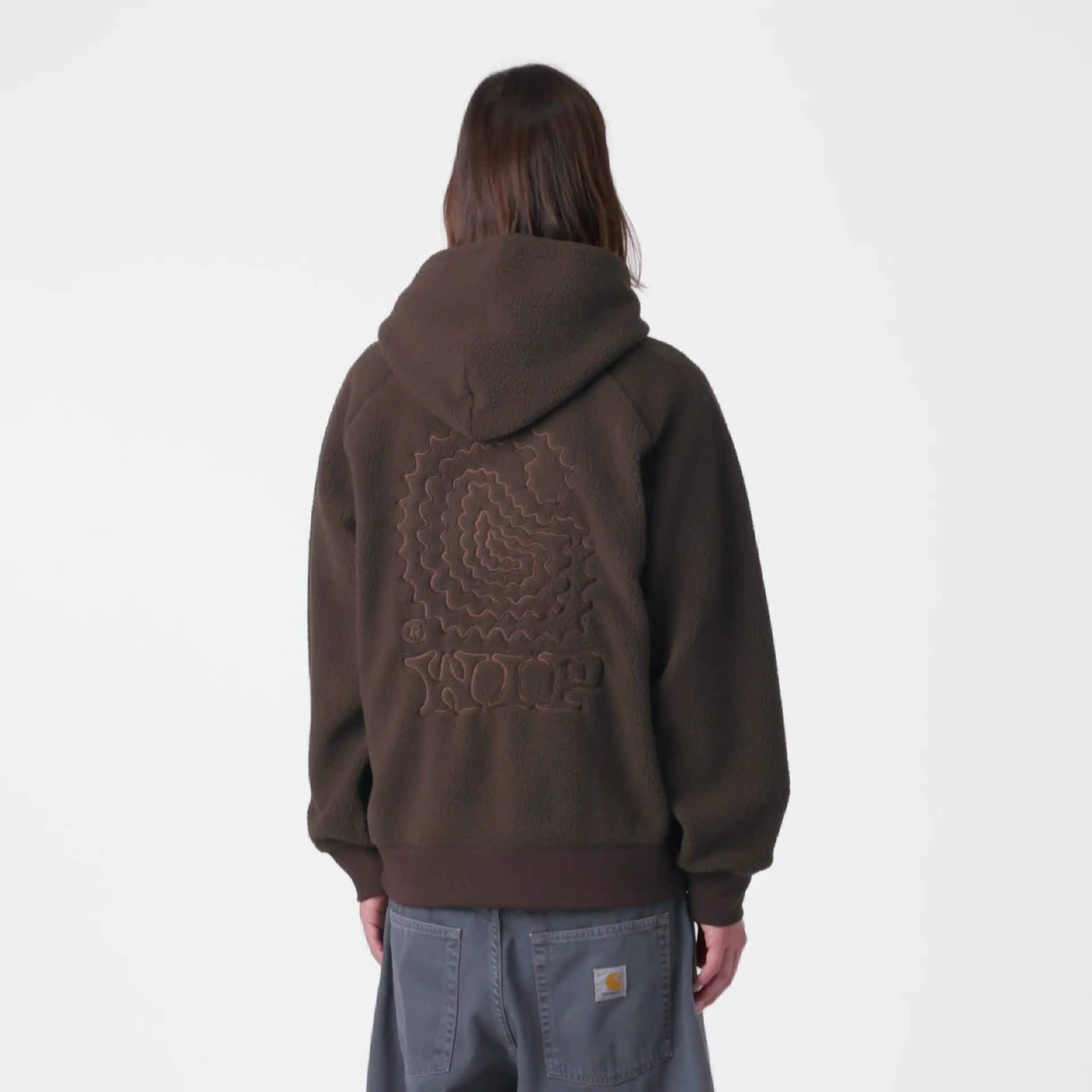 Carhartt WIP Hooded Limn C Fleece Sweatshirt, Tobacco | Official
