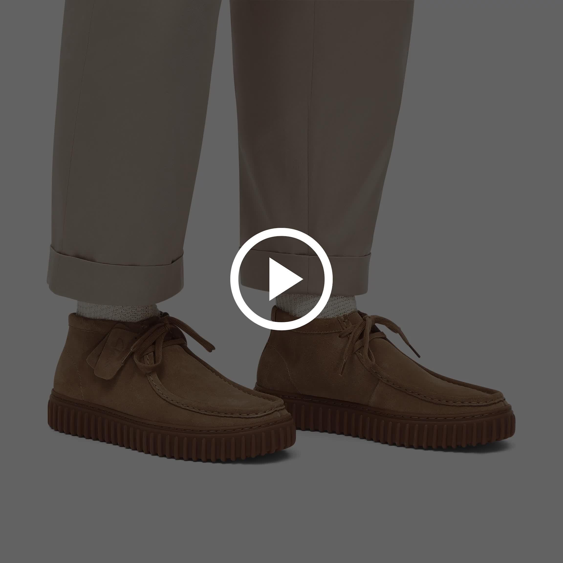 Torhill Hi Dark Sand Suede Ankle Boots | Clarks CA